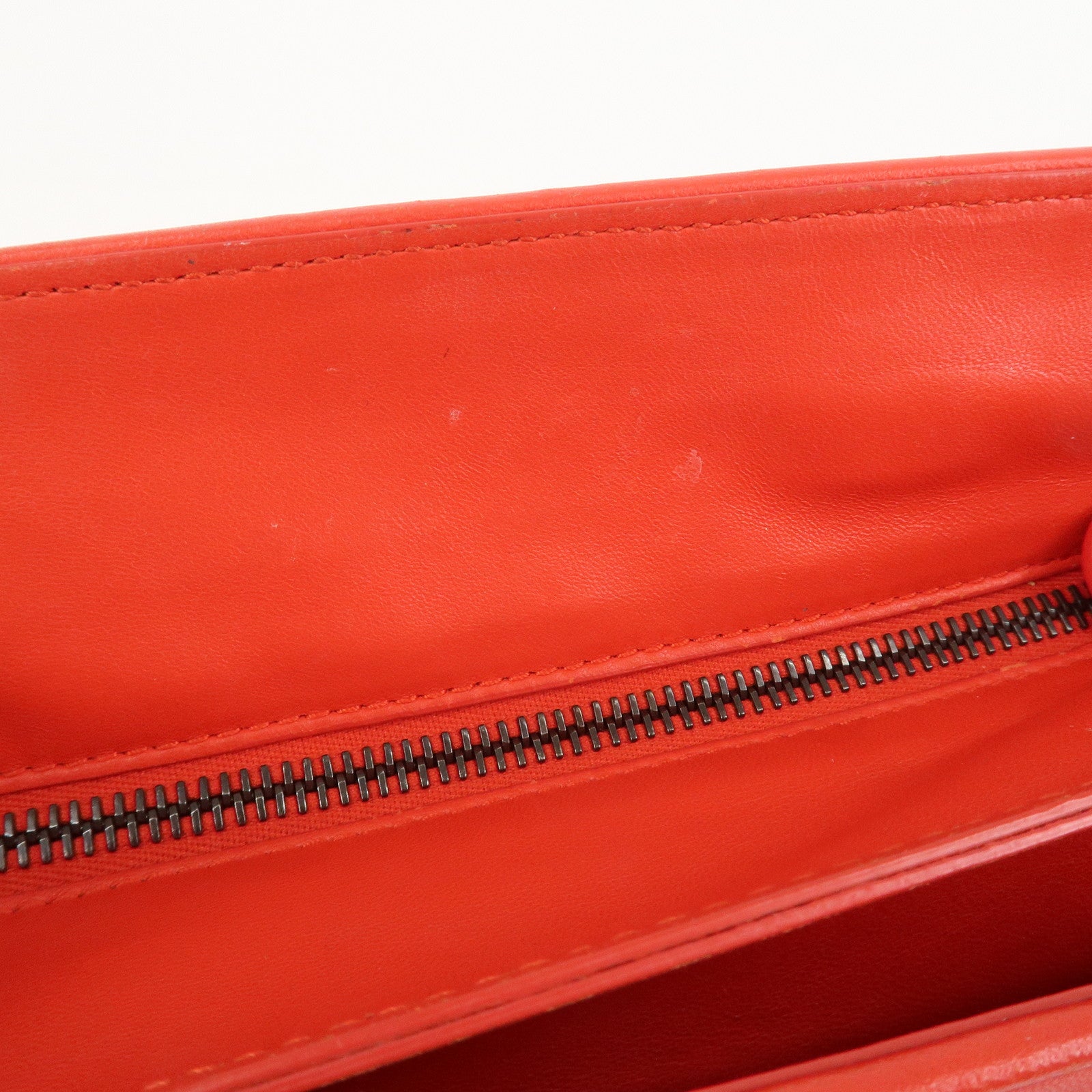 BOTTEGA VENETA Intrecciato Nappa Leather Hand Bag Red