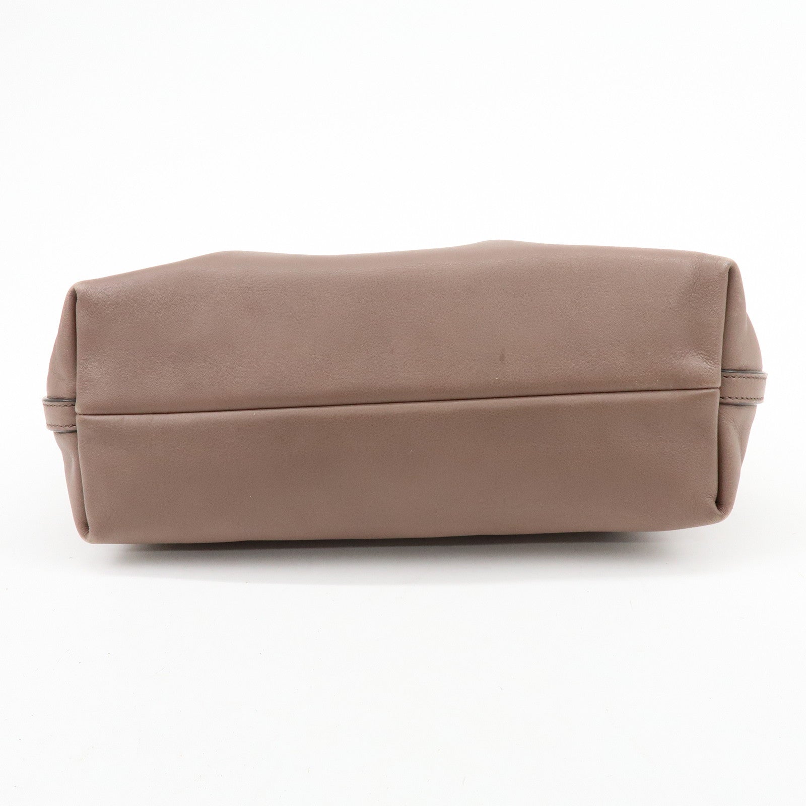 Dolce & Gabbana Leather 2Way Bag Hand Bag Shoulder Bag Brown