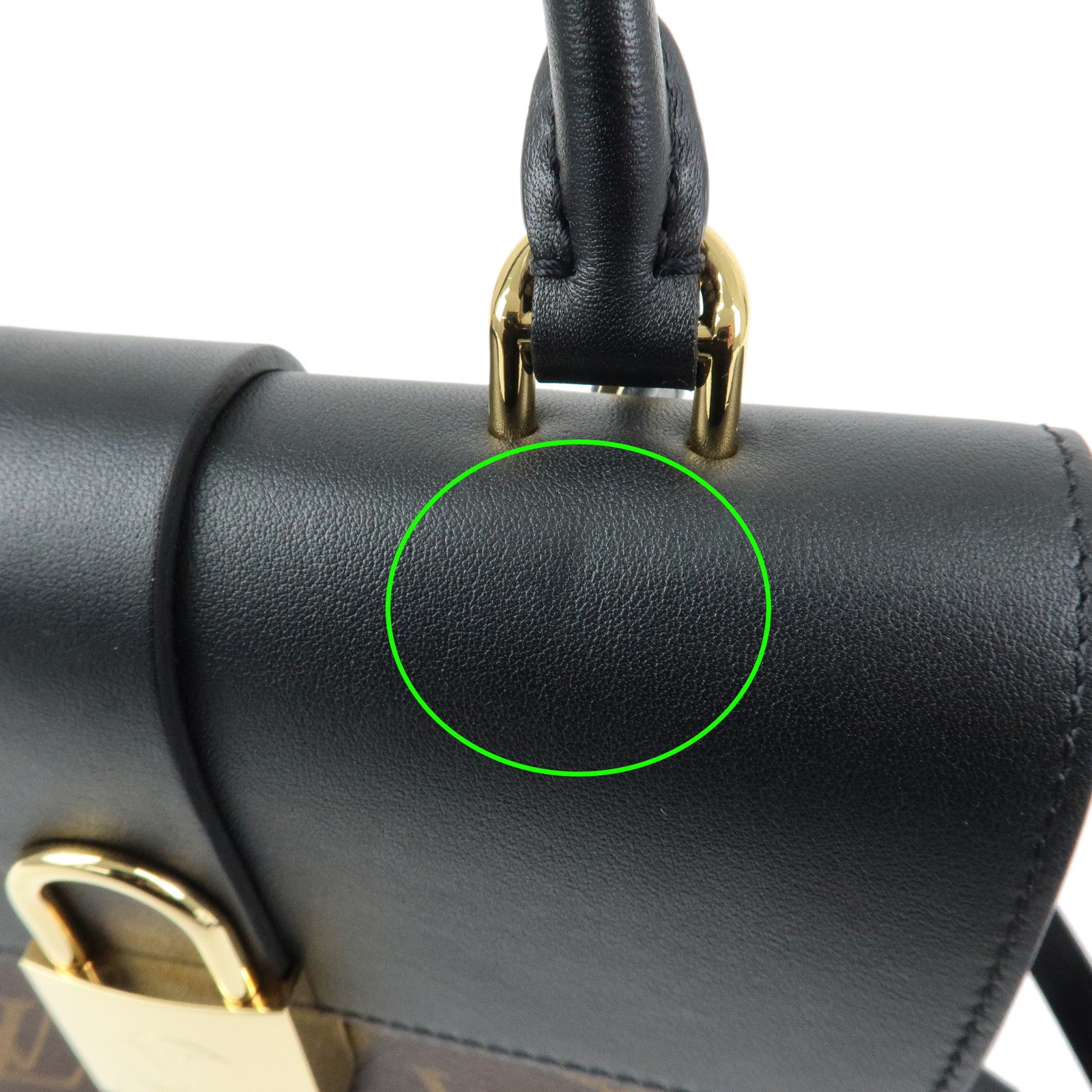 Louis Vuitton Monogram Locky BB 2Way Shoulder Bag Brown Noir M44141