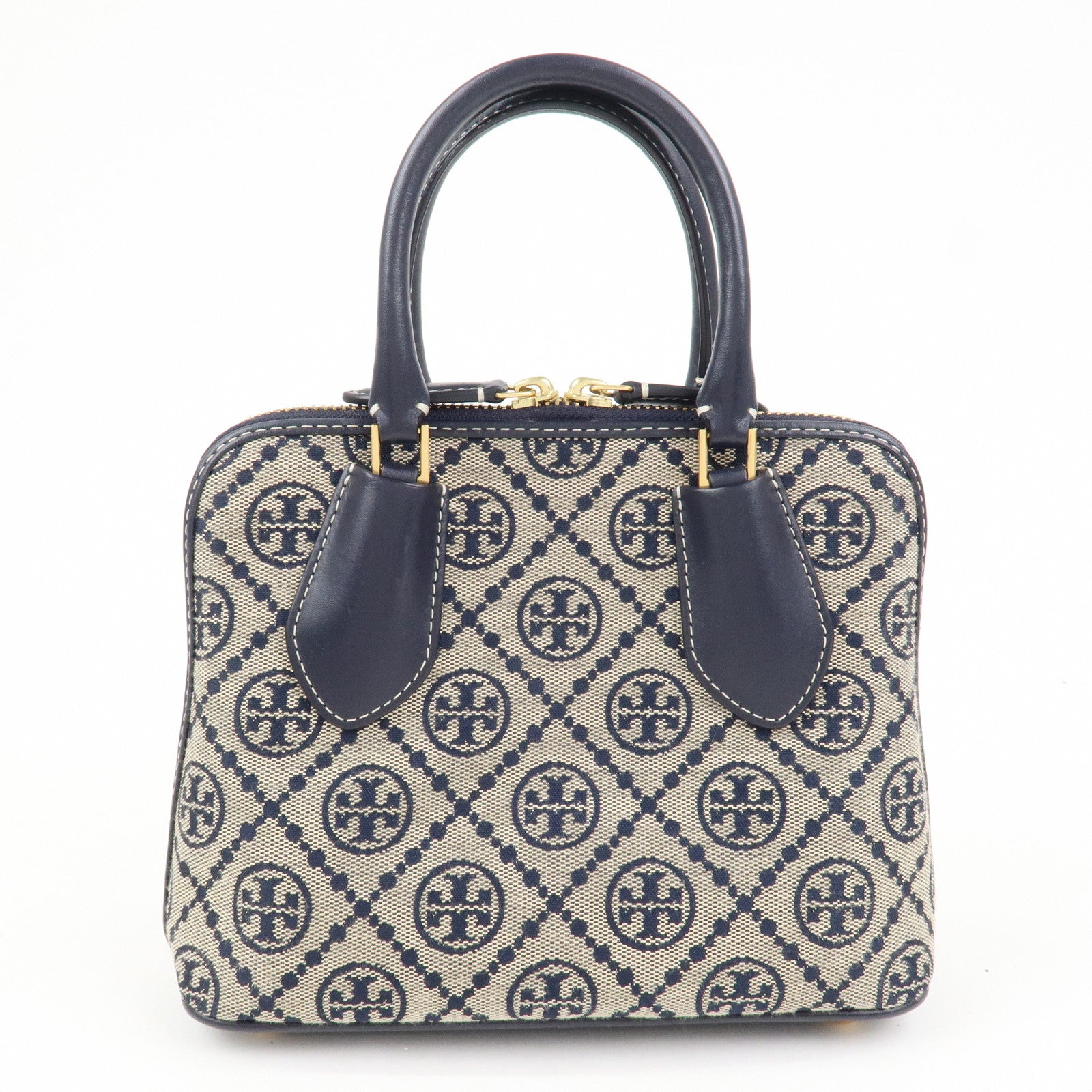 TORY BURCH Mini Swing Bag 2Way Bag Hand Shoulder Bag Navy Beige