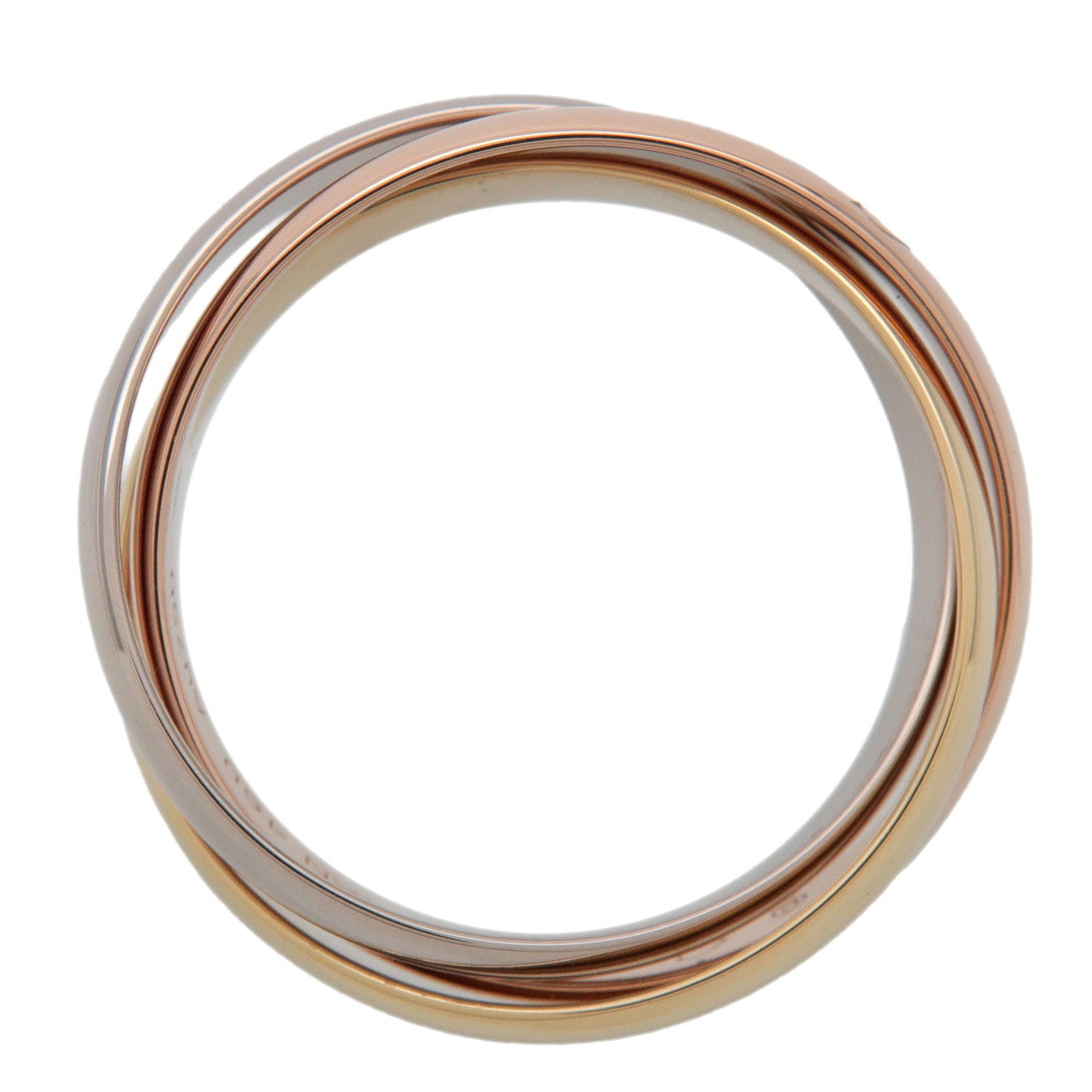 Cartier Trinity Ring SM K18 750YG/WG/PG #50 US5.5 EU50 HK12