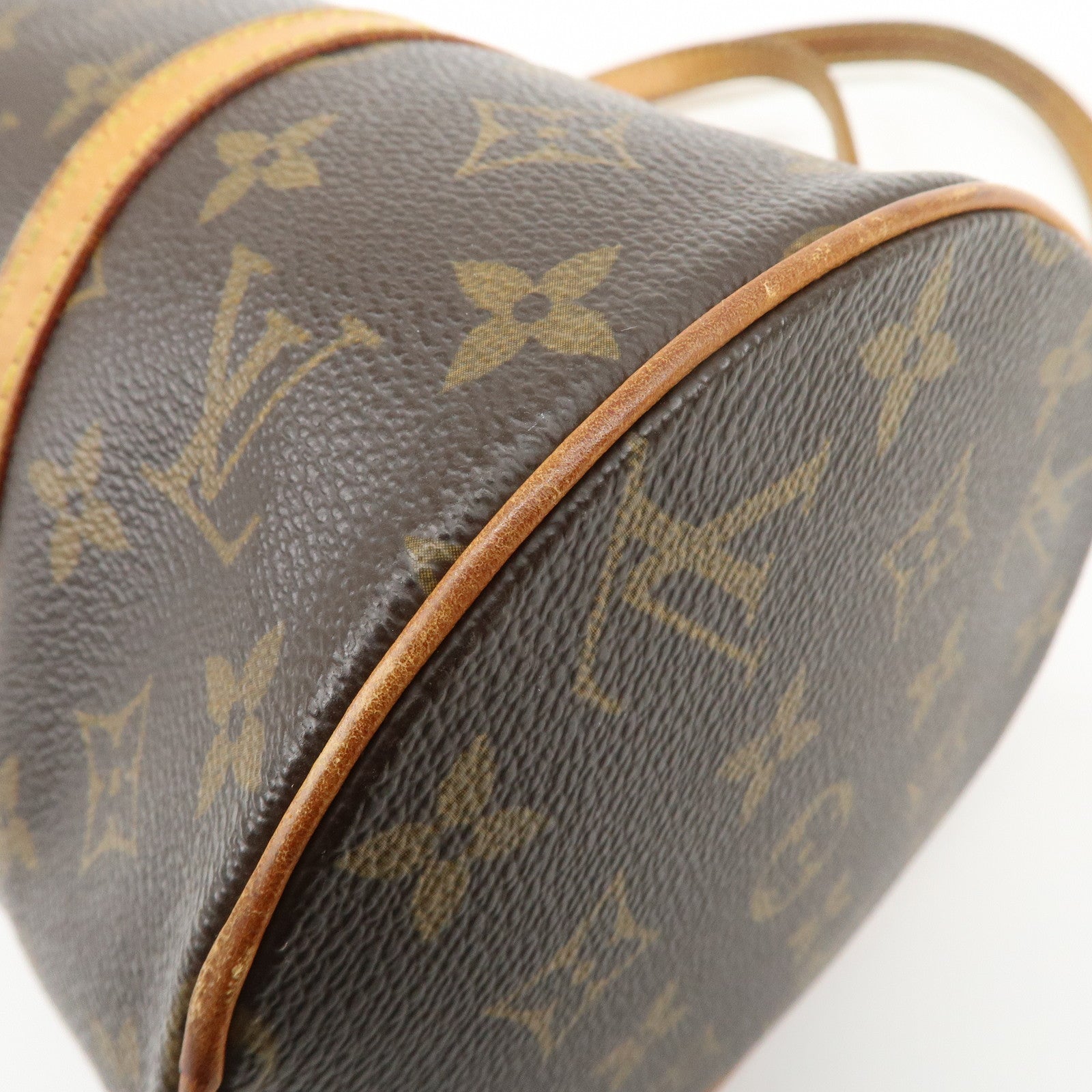 Louis Vuitton Monogram Papillon 30 Hand Bag Brown M51385