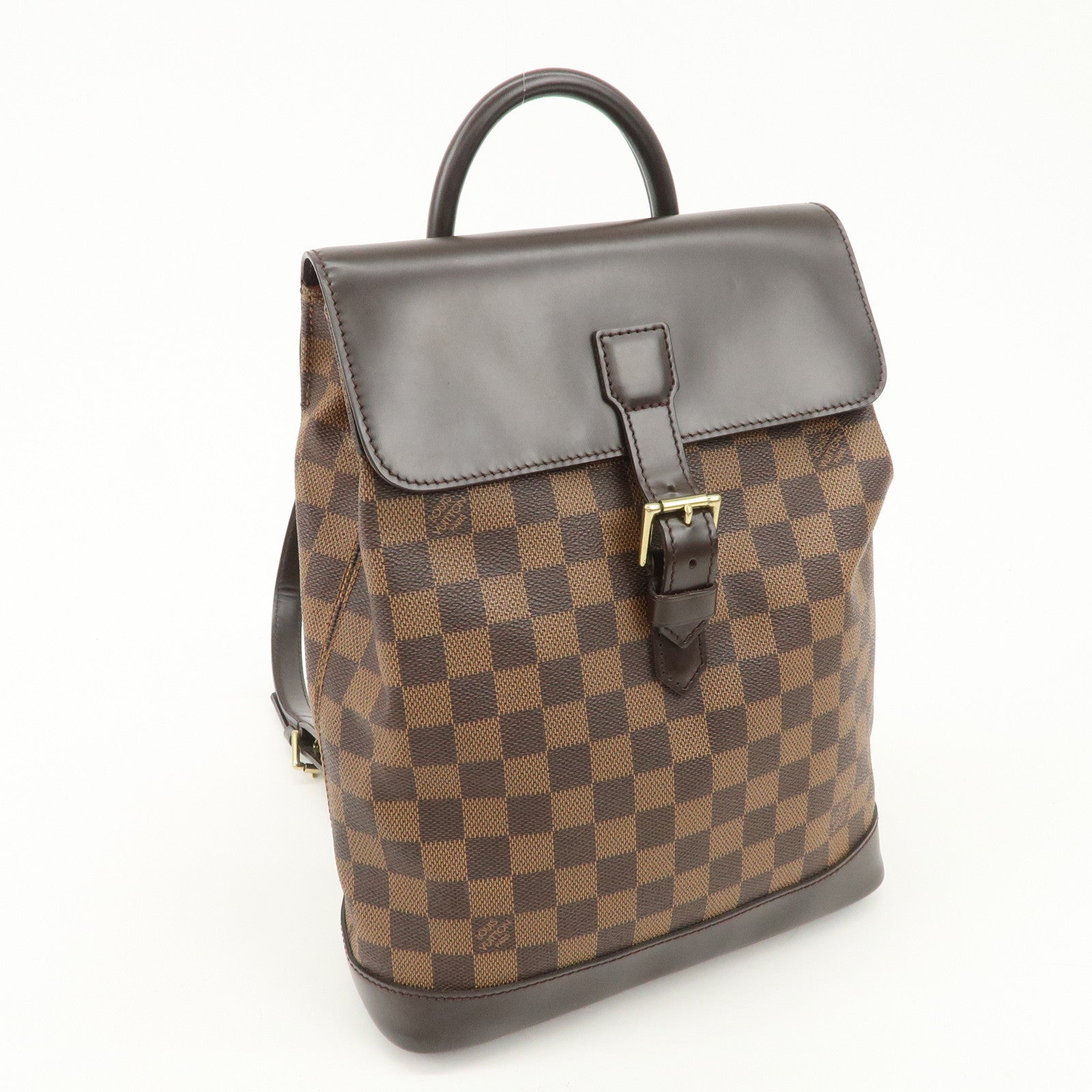 Louis Vuitton Damier Canvas Soho Backpack Ruck Sac Brown N51132