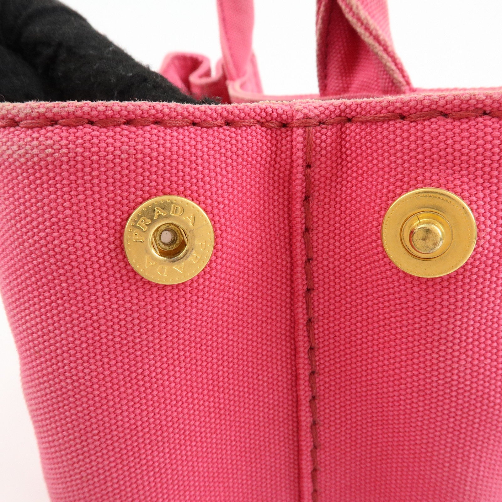 PRADA Canapa Mini Canvas 2Way Bag Hand Bag Pink 1BG439