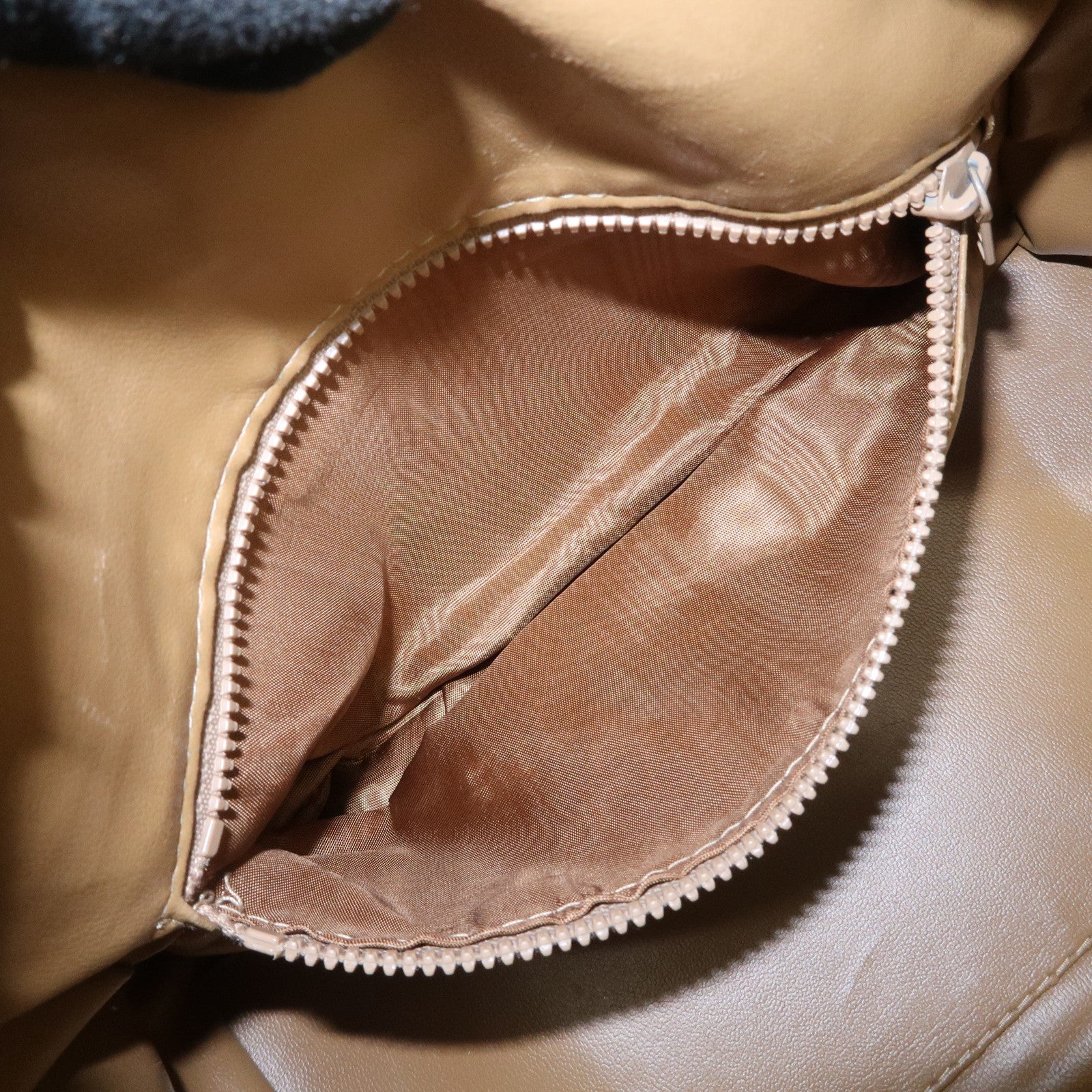 CELINE Macadam PVC Leather Boston Bag Brown Gold HDW