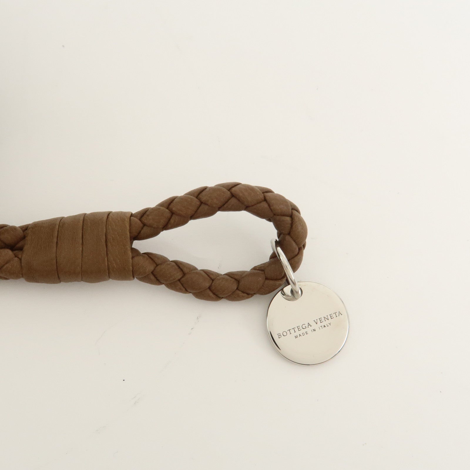 BOTTEGA VENETA Intrecciato Nappa Leather Bracelet S Brown