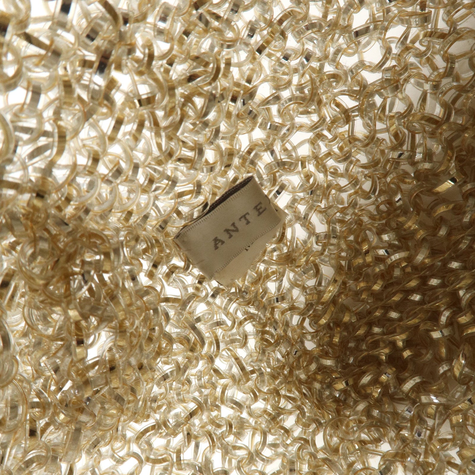 ANTEPRIMA Wire Bag PVC Hand Bag Shoulder Bag Gold