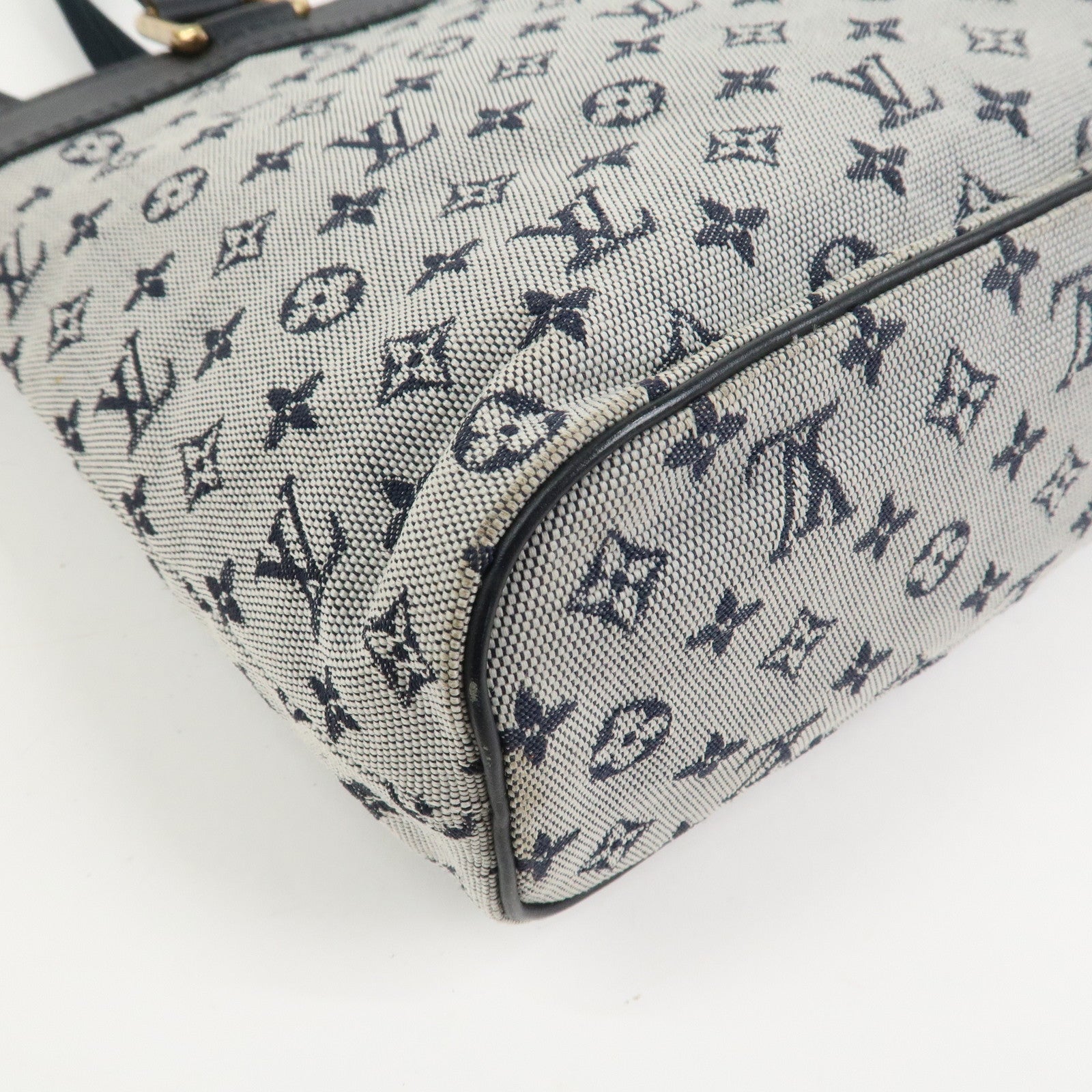 Louis Vuitton Monogram Mini Lin Lucille PM Hand Bag Blue M92676