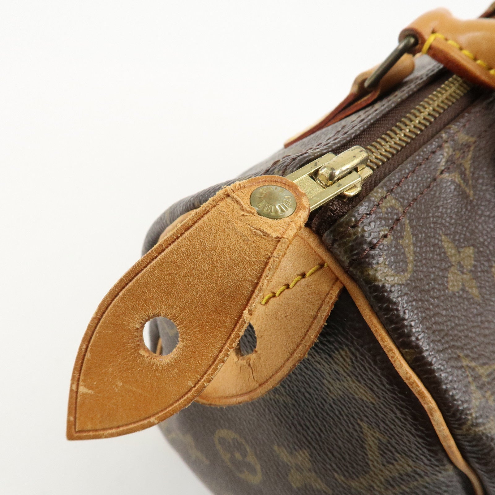 Louis Vuitton Monogram Speedy 25 Hand Bag Boston Bag M41528 Used