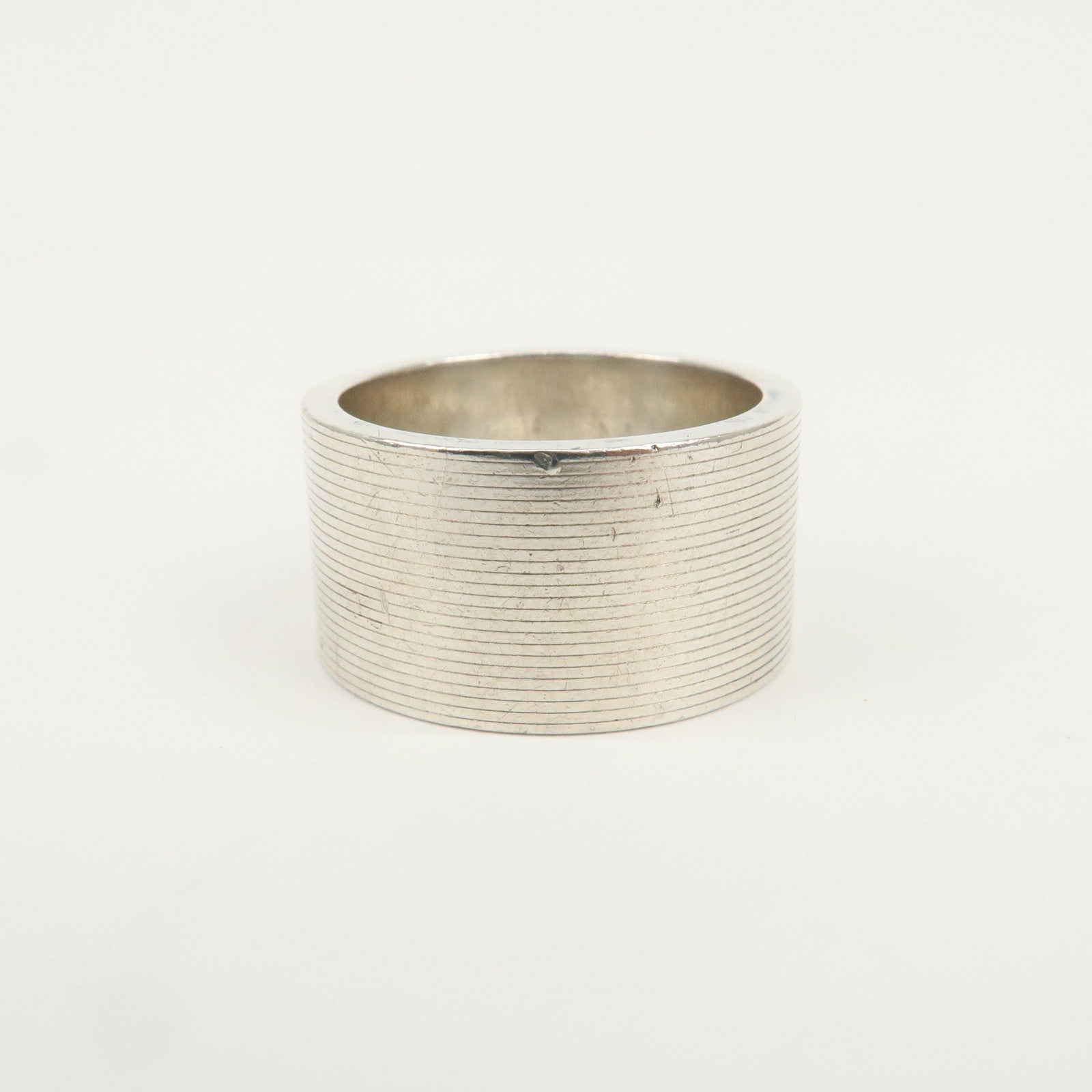 GUCCI Logo Silver Ring SV925 163197