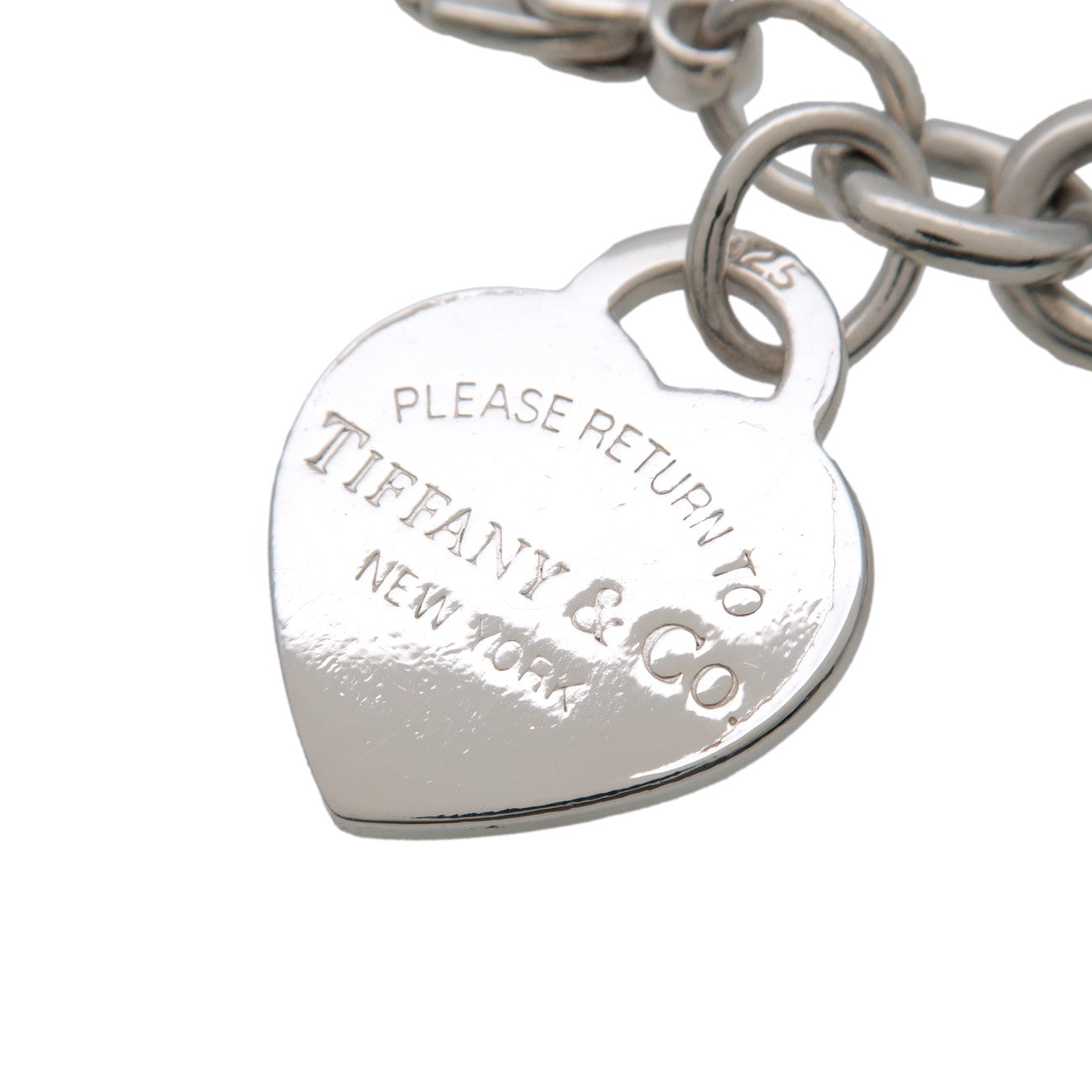 Tiffany & Co Return to Tiffany Heart Tag Chain Bracelet SV925 Silver