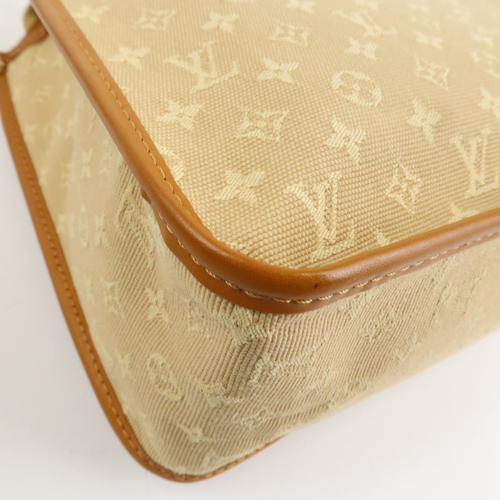 Louis Vuitton Monogram Mini Sac Catherine Hand Bag Beige M92328 Used