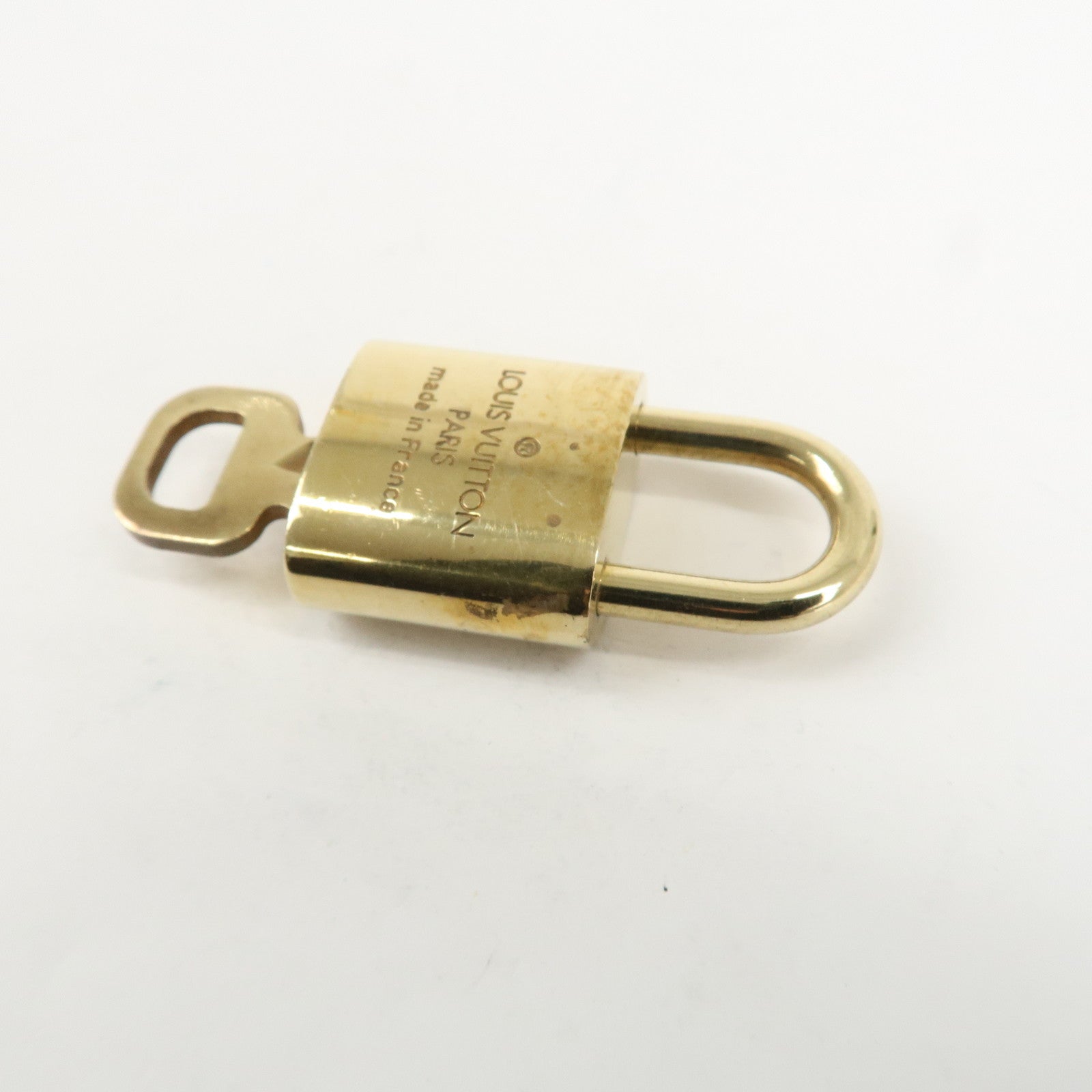 Louis Vuitton Set of 10 Lock & Key Cadena Key Lock Metal Gold Used