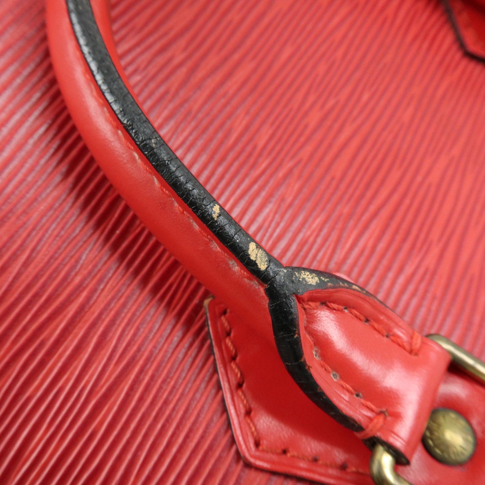 Louis Vuitton Epi Leather Alma Hand Bag Castilian Red M52147