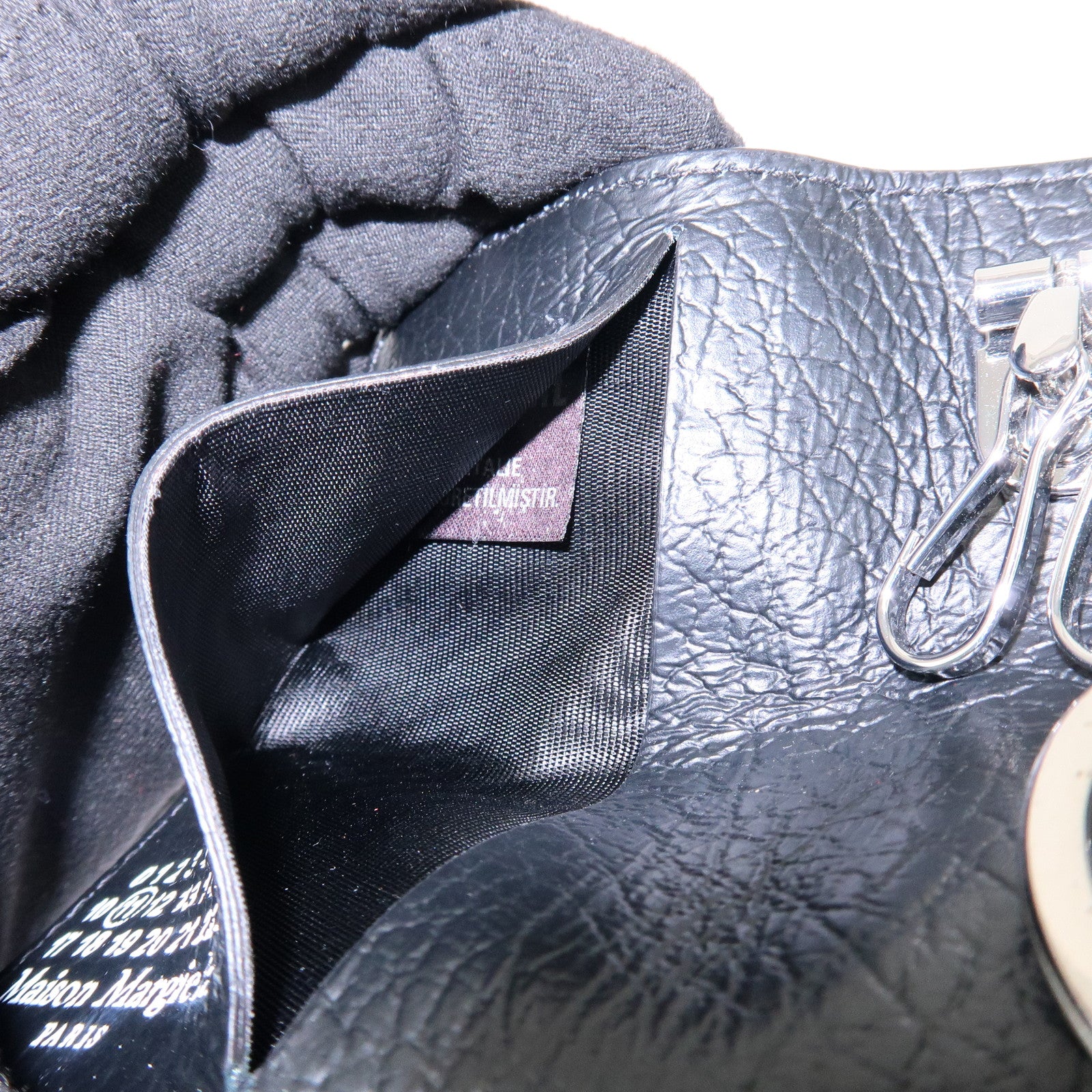 Maison Margiela Leather 6 hooks Key Case Key Holder Black