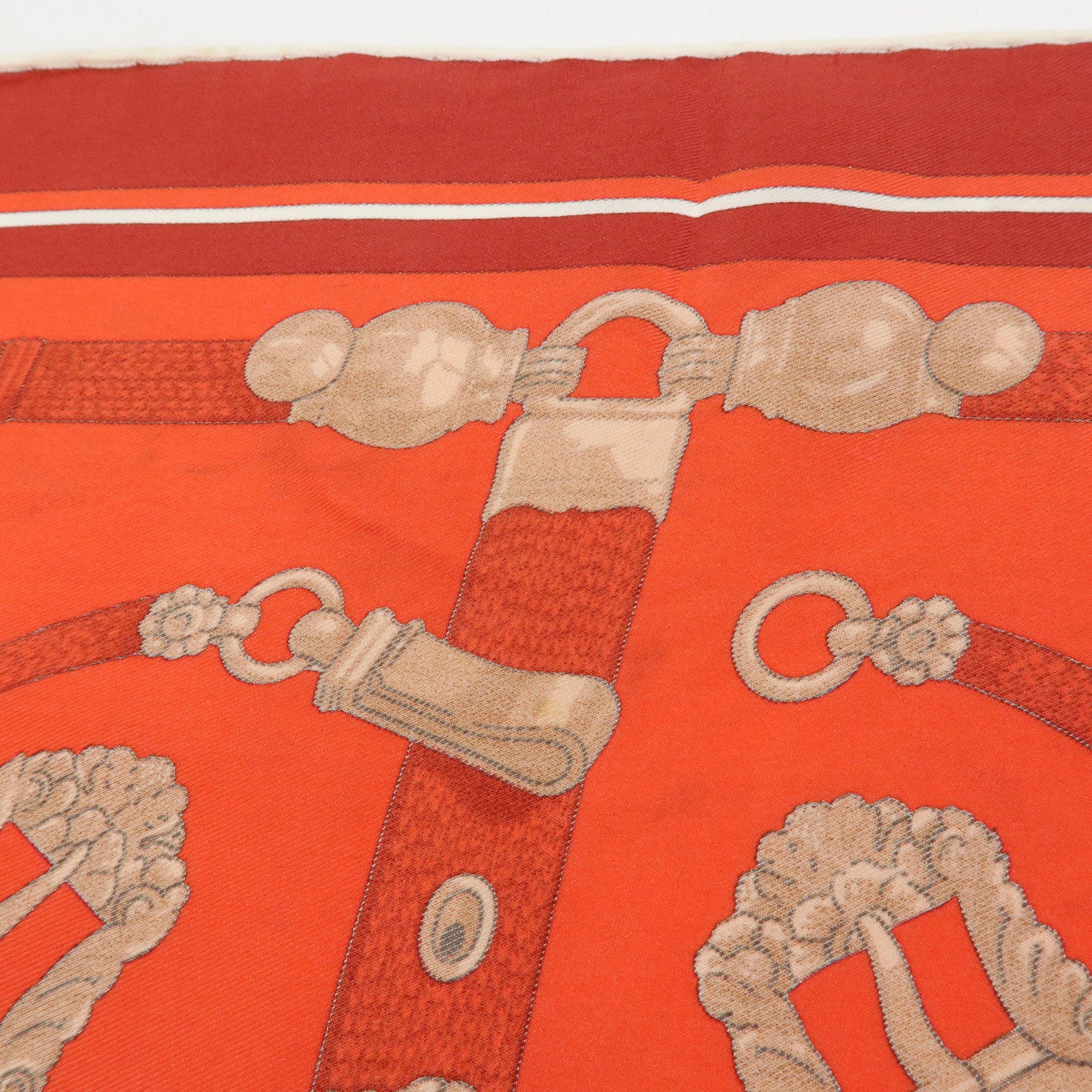 HERMES Carre 45 Carre 70 Set of 2 Silk Scarf CHANTILLY GAUCHO PAR
