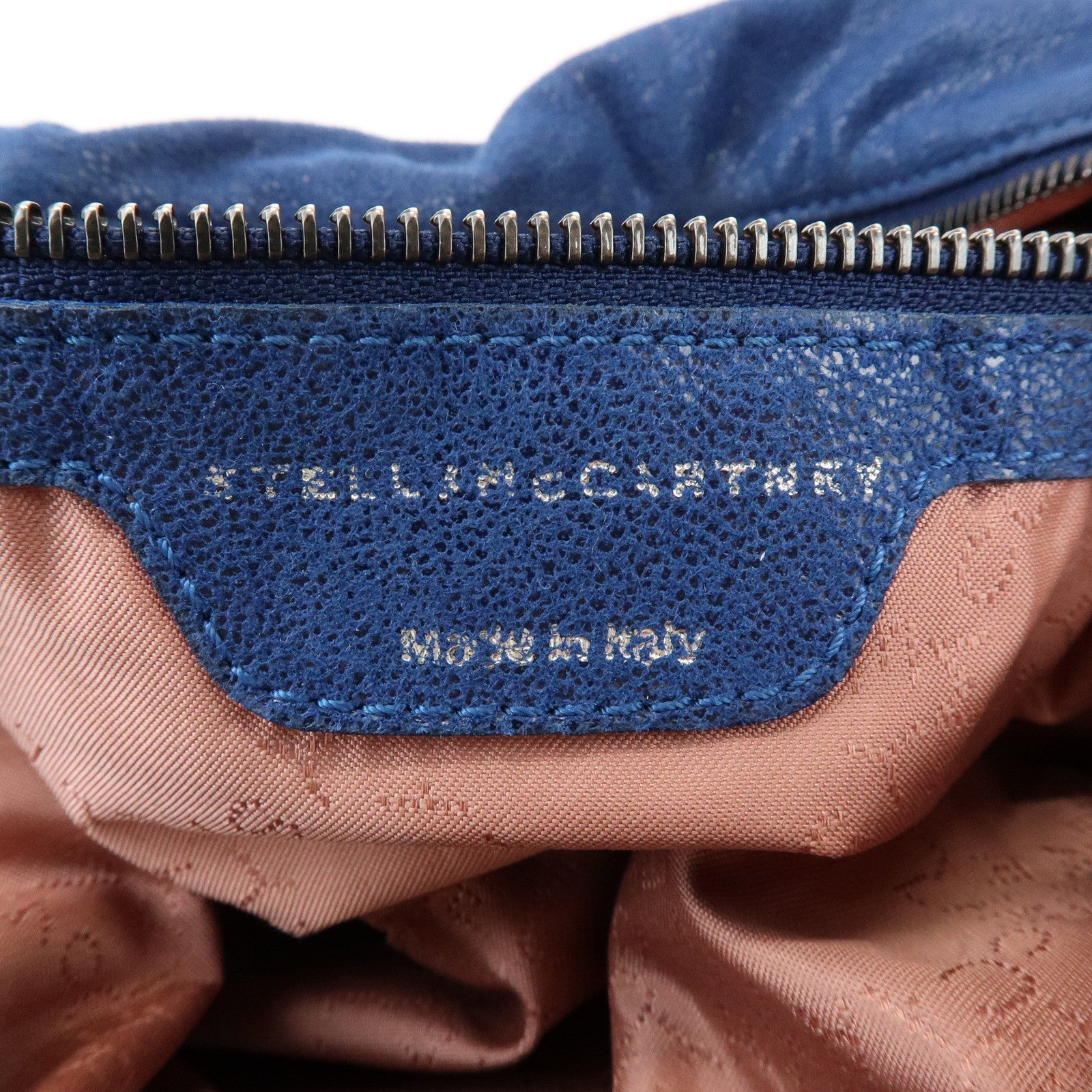 STELLA MCCARTNEY Falabella 2Way Shoulder Bag Tote Bag Blue Silver