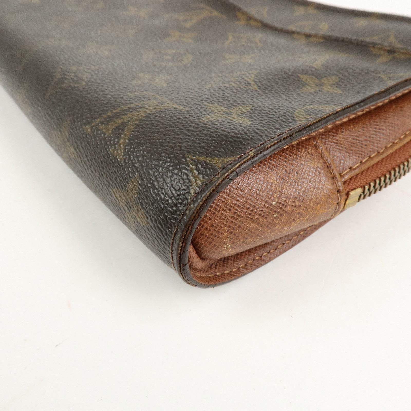 Louis Vuitton Monogram Orsay Clutch Bag Pouch Brown M51790 Used