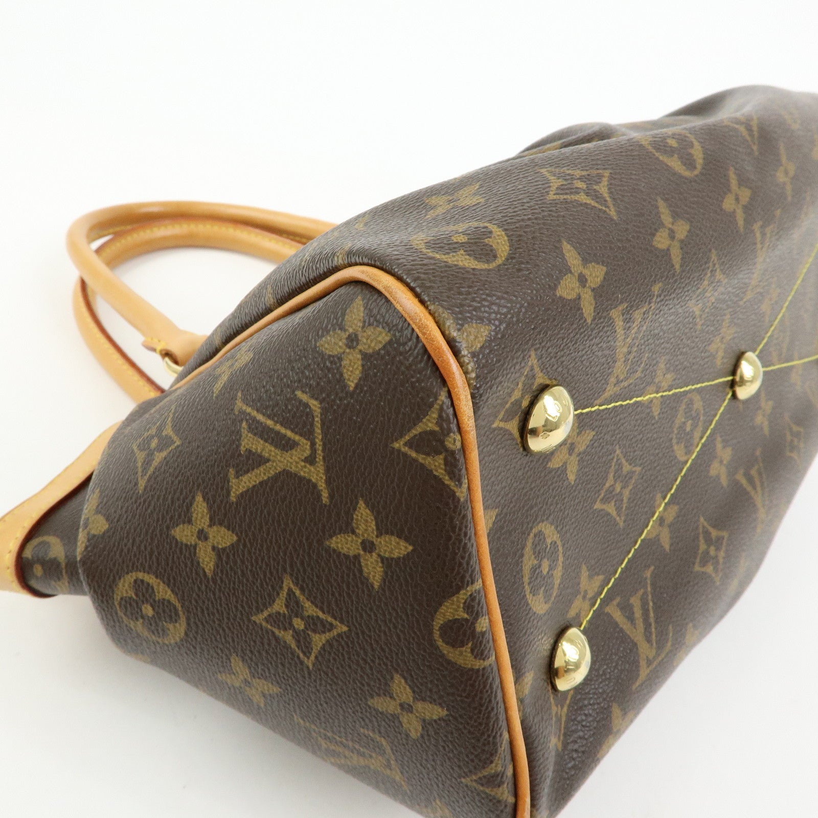 Louis Vuitton Monogram Tivoli PM Hand Bag Shoulder Bag Brown M40143
