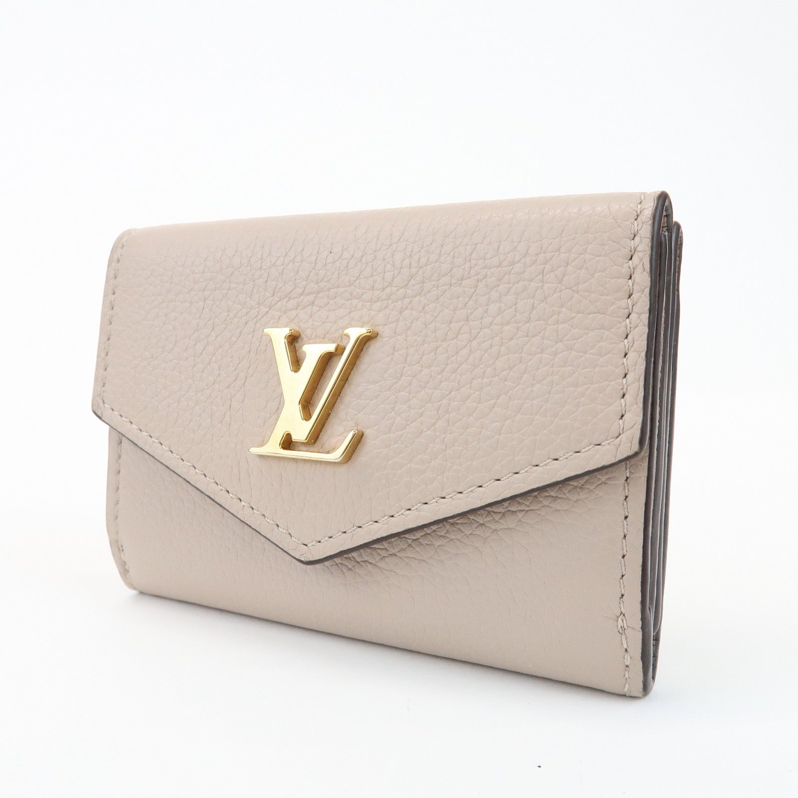 Louis Vuitton Torillon Portefeuille Lock Mini Wallet Greige M69340