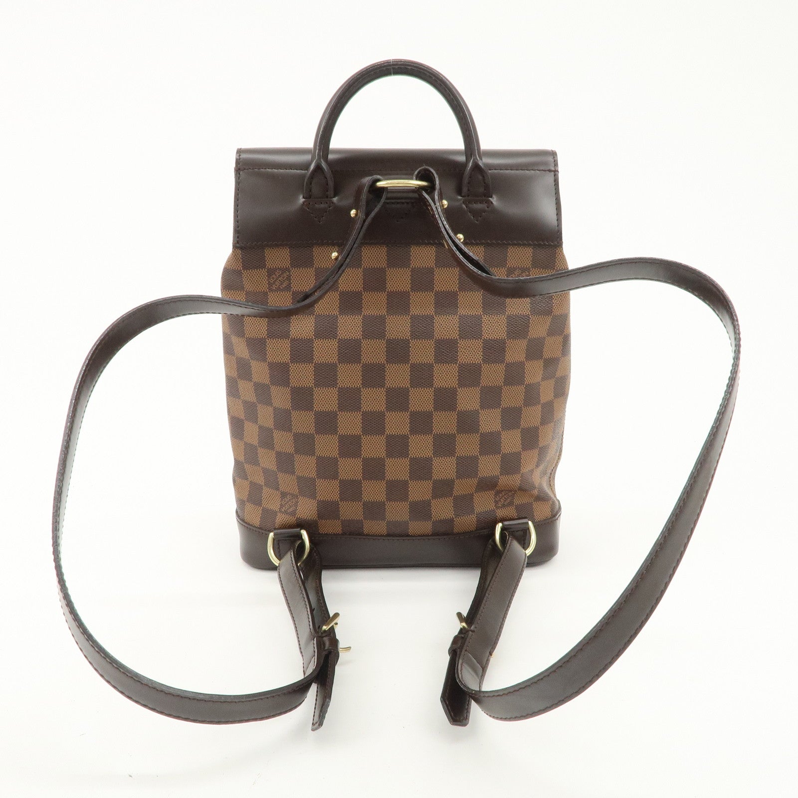 Louis Vuitton Damier Canvas Soho Backpack Ruck Sac Brown N51132