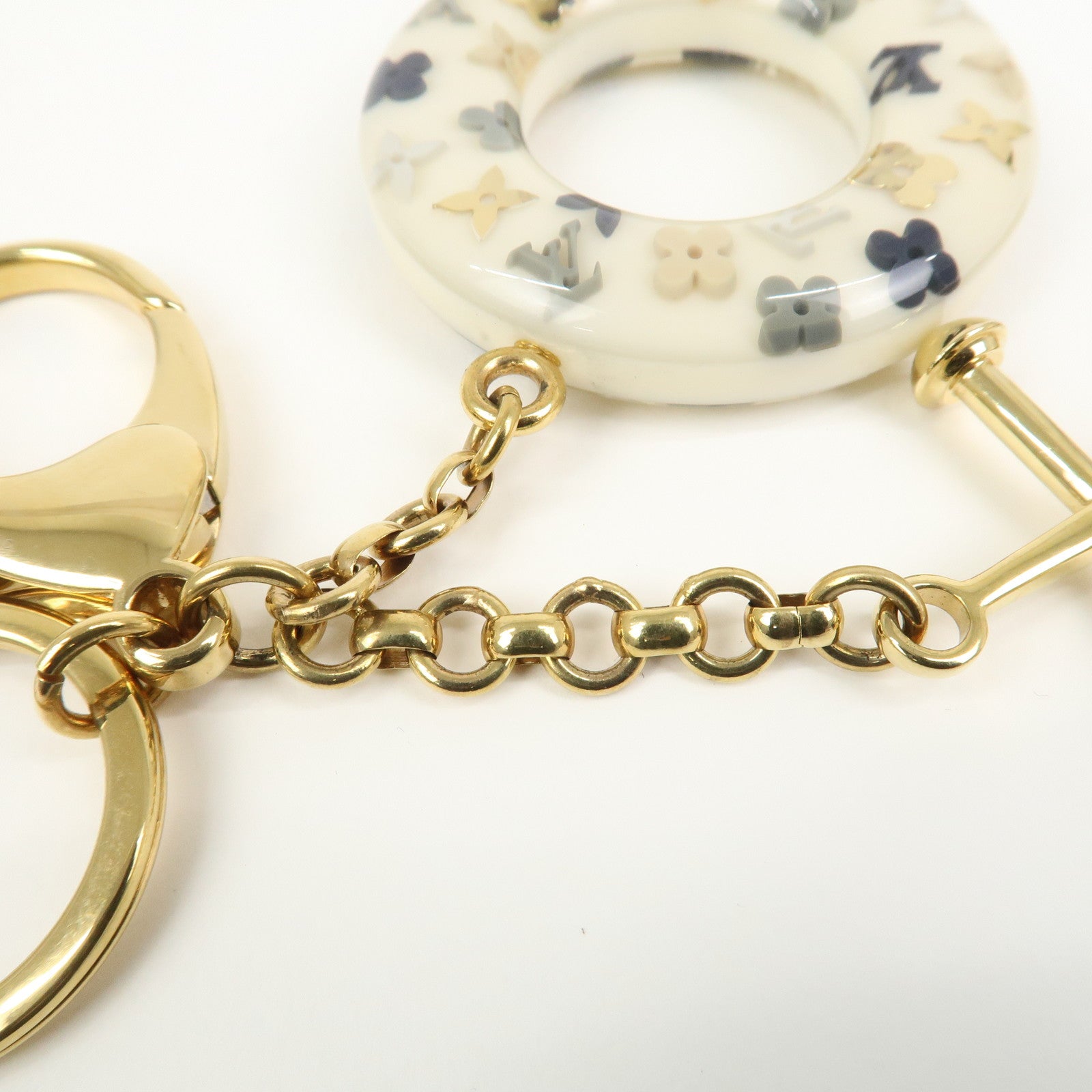 Louis Vuitton Porte Cles Marina Metal Bag Charm White M66141