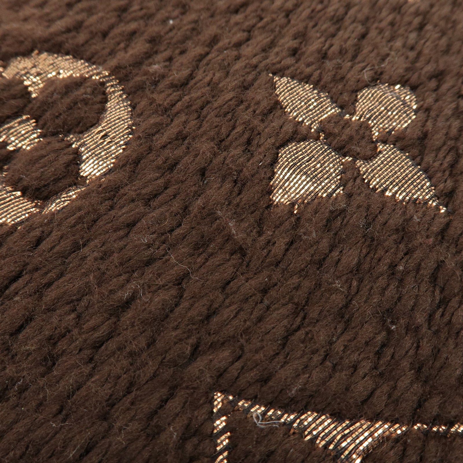 Louis Vuitton Echarpe Logomania Shine Wool Silk Scarf Brown M71383