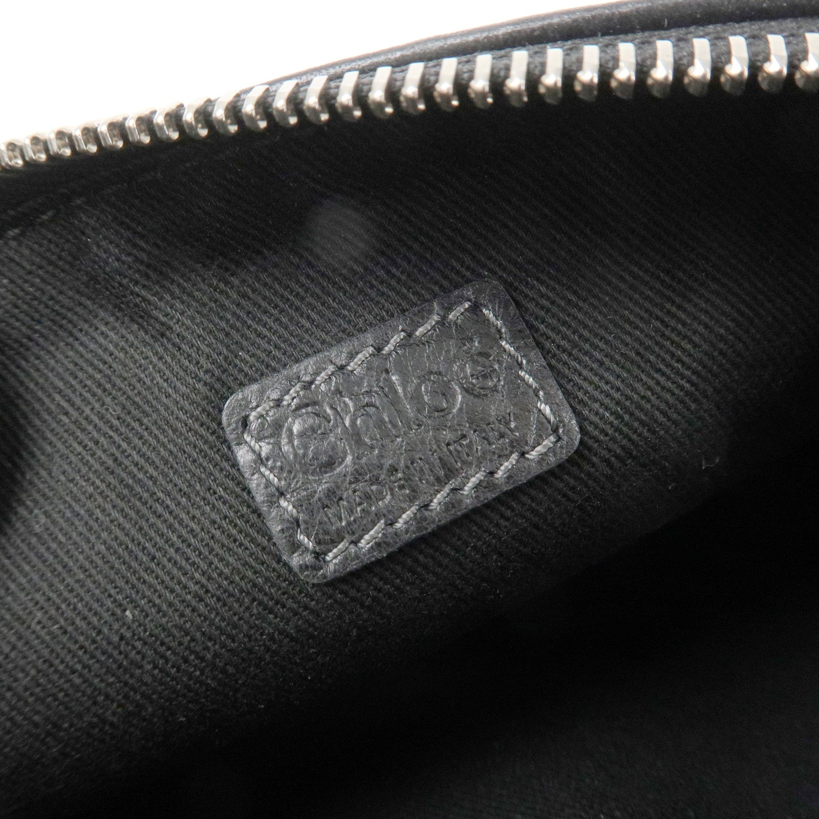 Chloe Paddington Leather Shoulder Bag Hand Bag Black Gold HDW Used