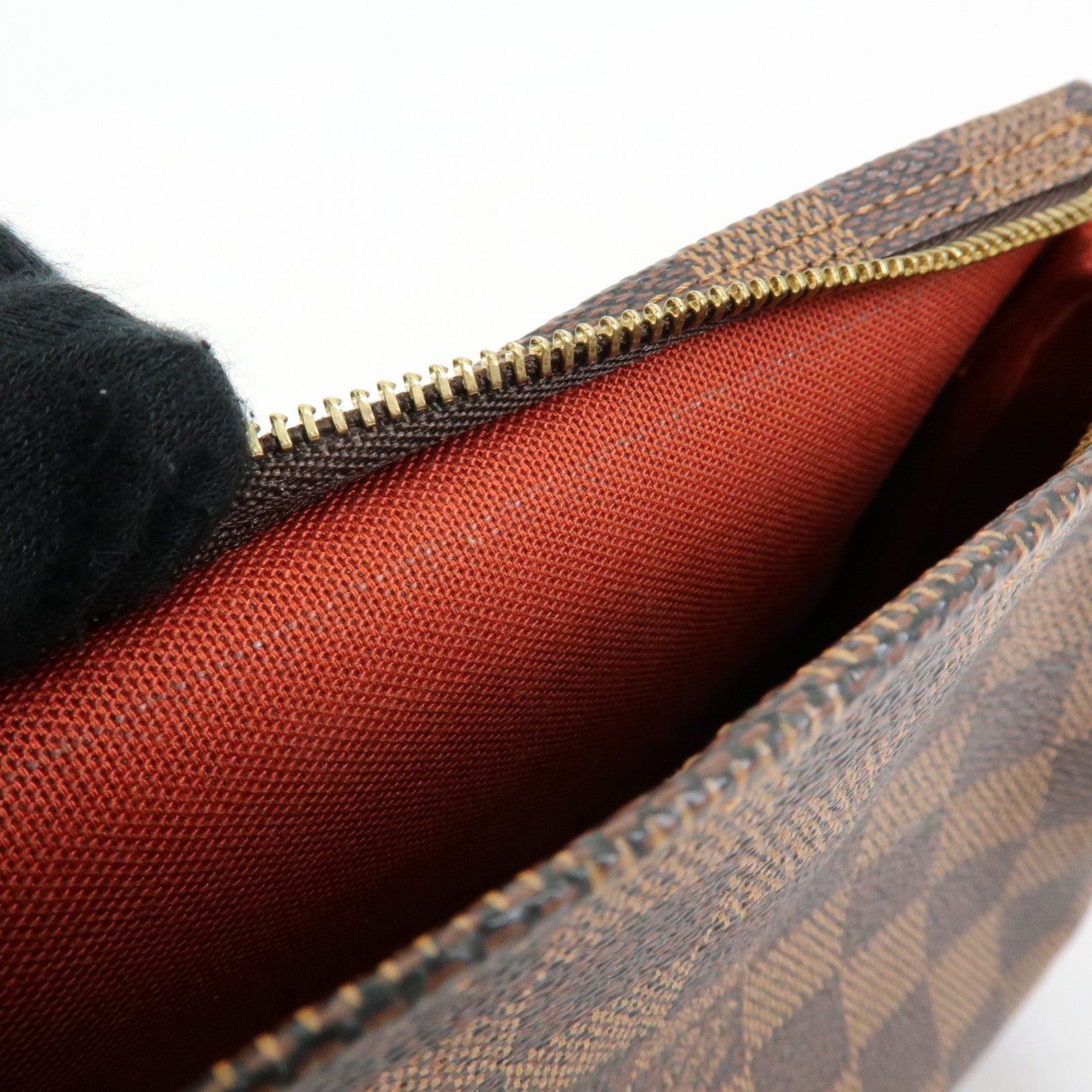 Louis Vuitton Damier Trousse Makeup Accessory Pouch Brown N51982