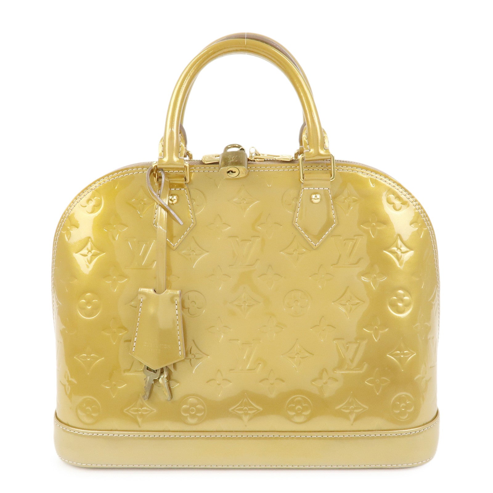 Louis Vuitton Monogram Vernis Alma PM Hand Bag Mordore M50563