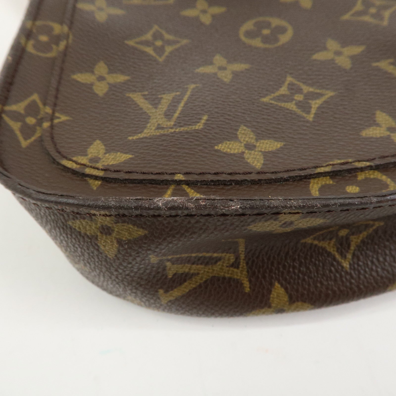Louis Vuitton Monogram Saint Cloud MM Shoulder Bag Brown M51243
