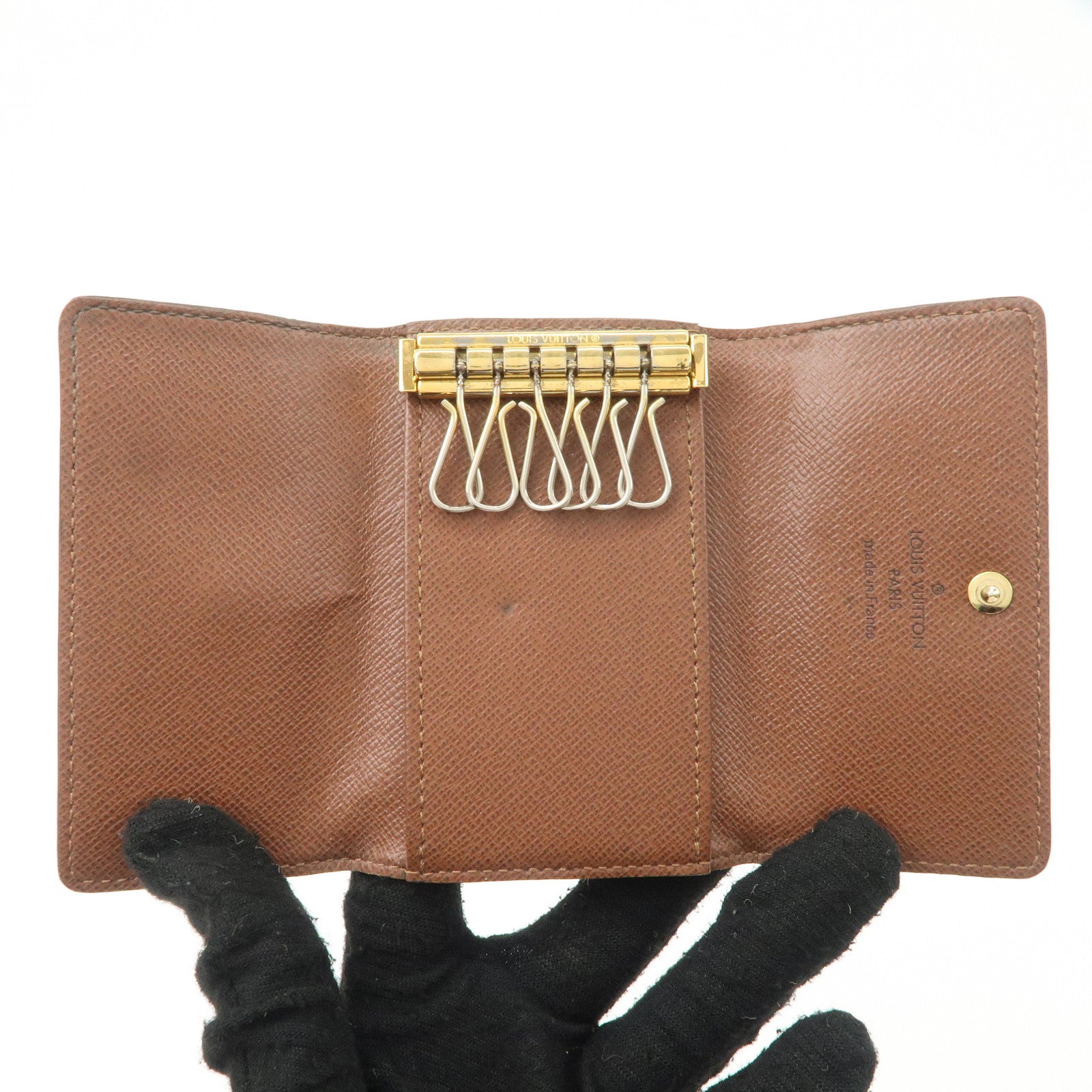 Louis Vuitton Monogram Set of 2 Multicles 6 Key Case Brown M62630 Used