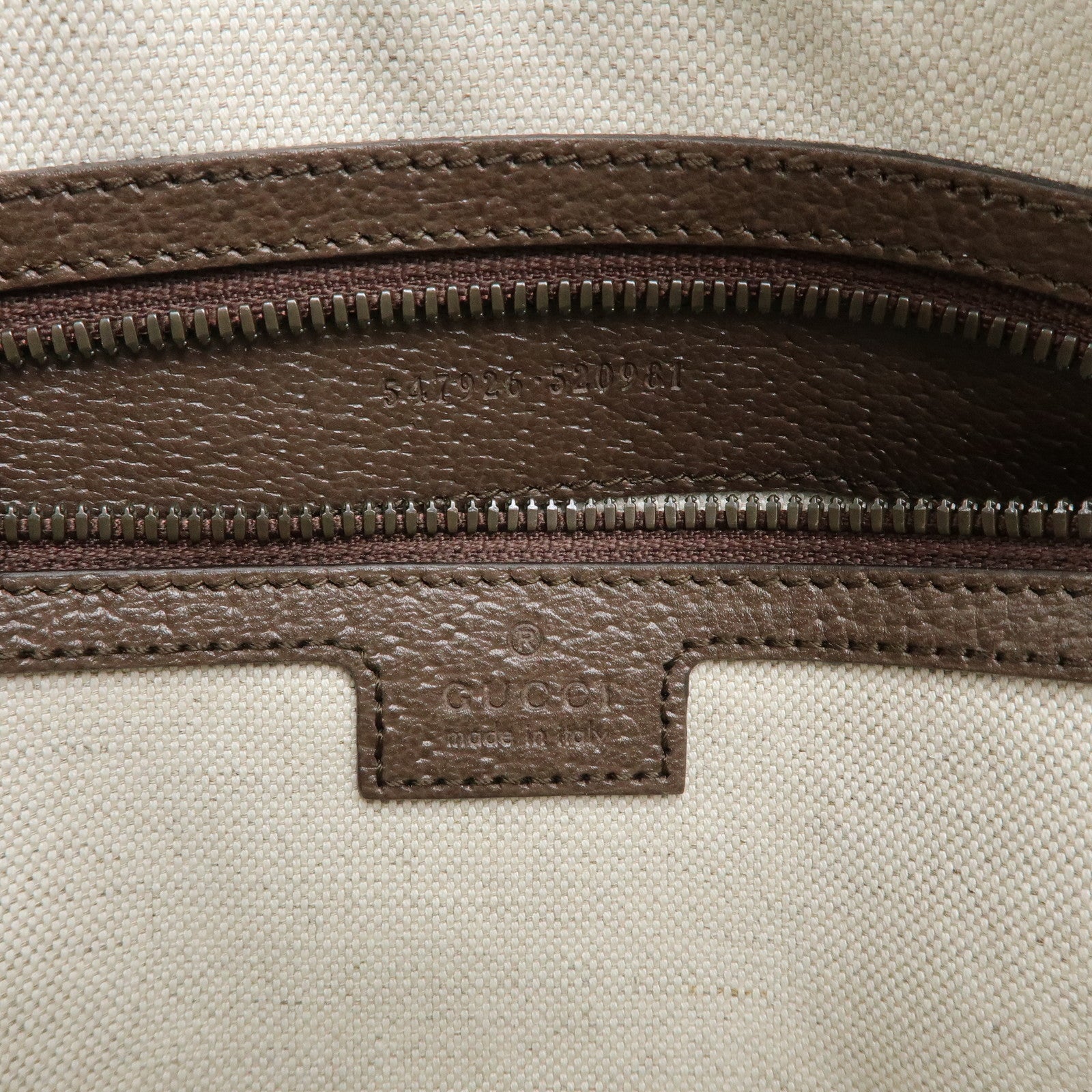 GUCCI Ophidia GG Supreme Canvas Leather Shoulder Bag Beige 547926