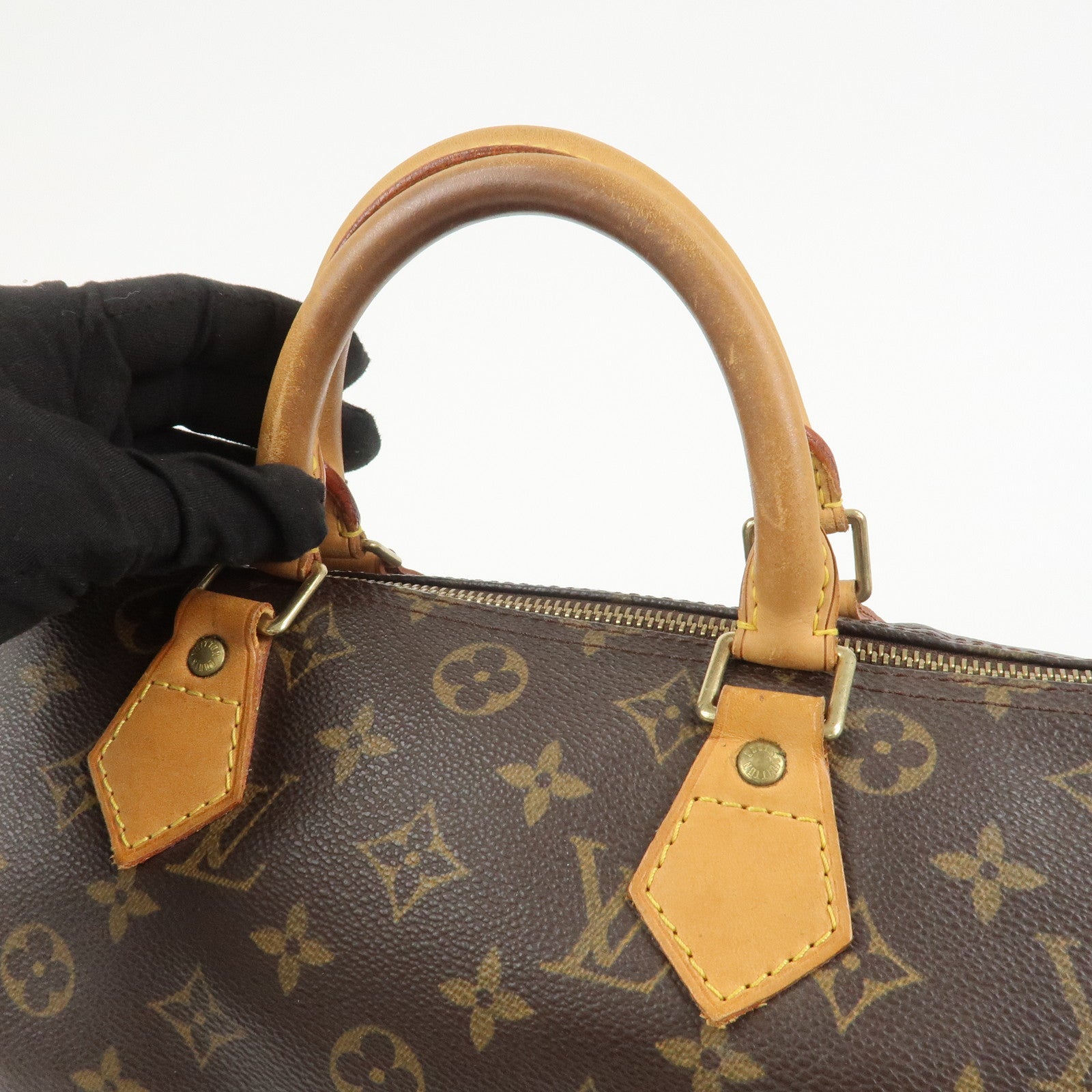Louis Vuitton Monogram Speedy 30 Boston Bag Hand Bag Brown M41526