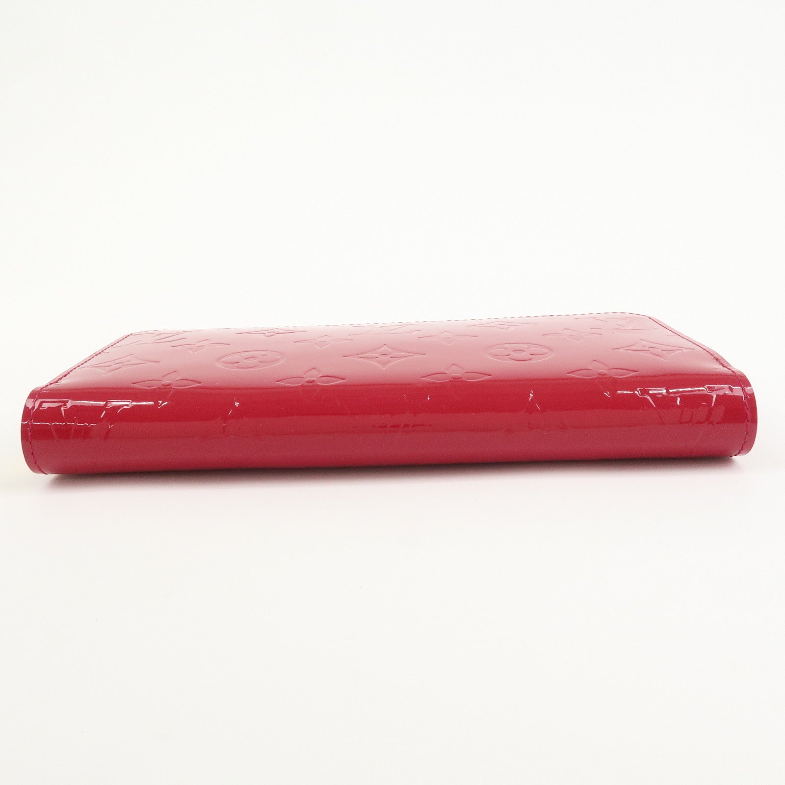 Louis Vuitton Monogram Vernis Round Zippy Wallet Rose Indien M91597