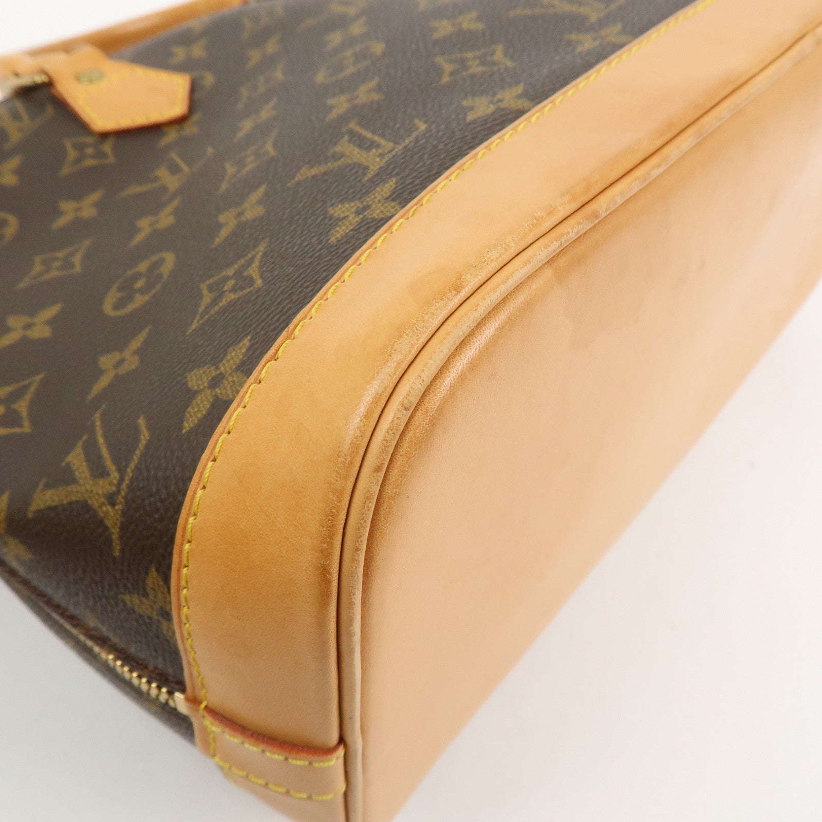 Louis Vuitton Monogram Alma Hand Bag Brown M51130