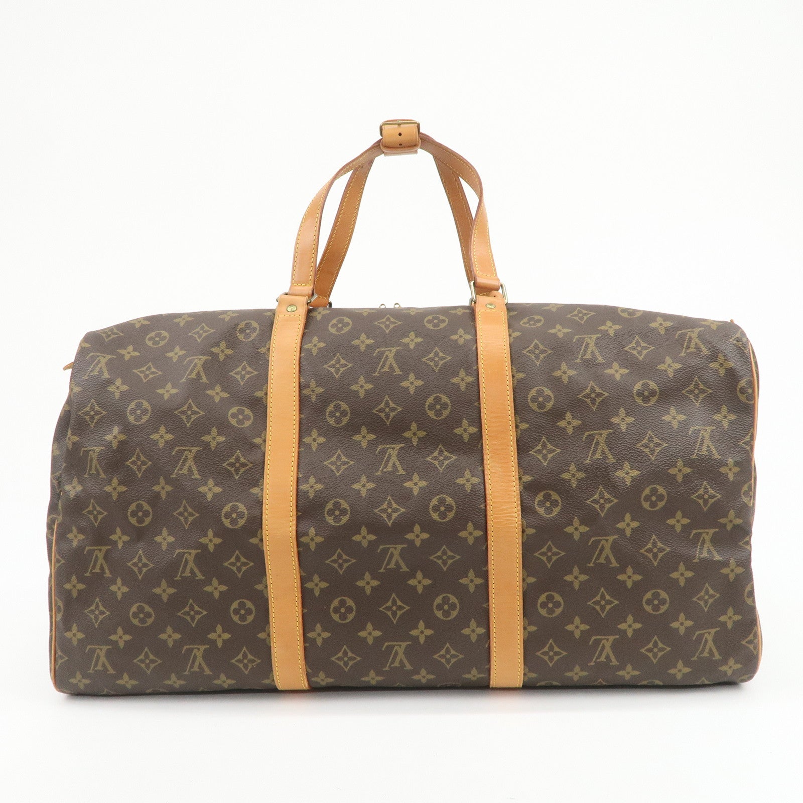 Louis Vuitton Monogram Sac Souple 55 Boston Bag Brown M41622