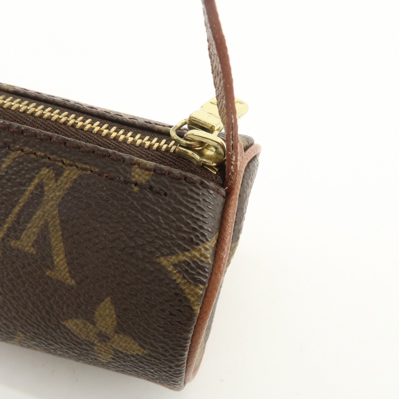 Louis Vuitton Monogram Mini Pouch for Papillon Bag Old Style Brown