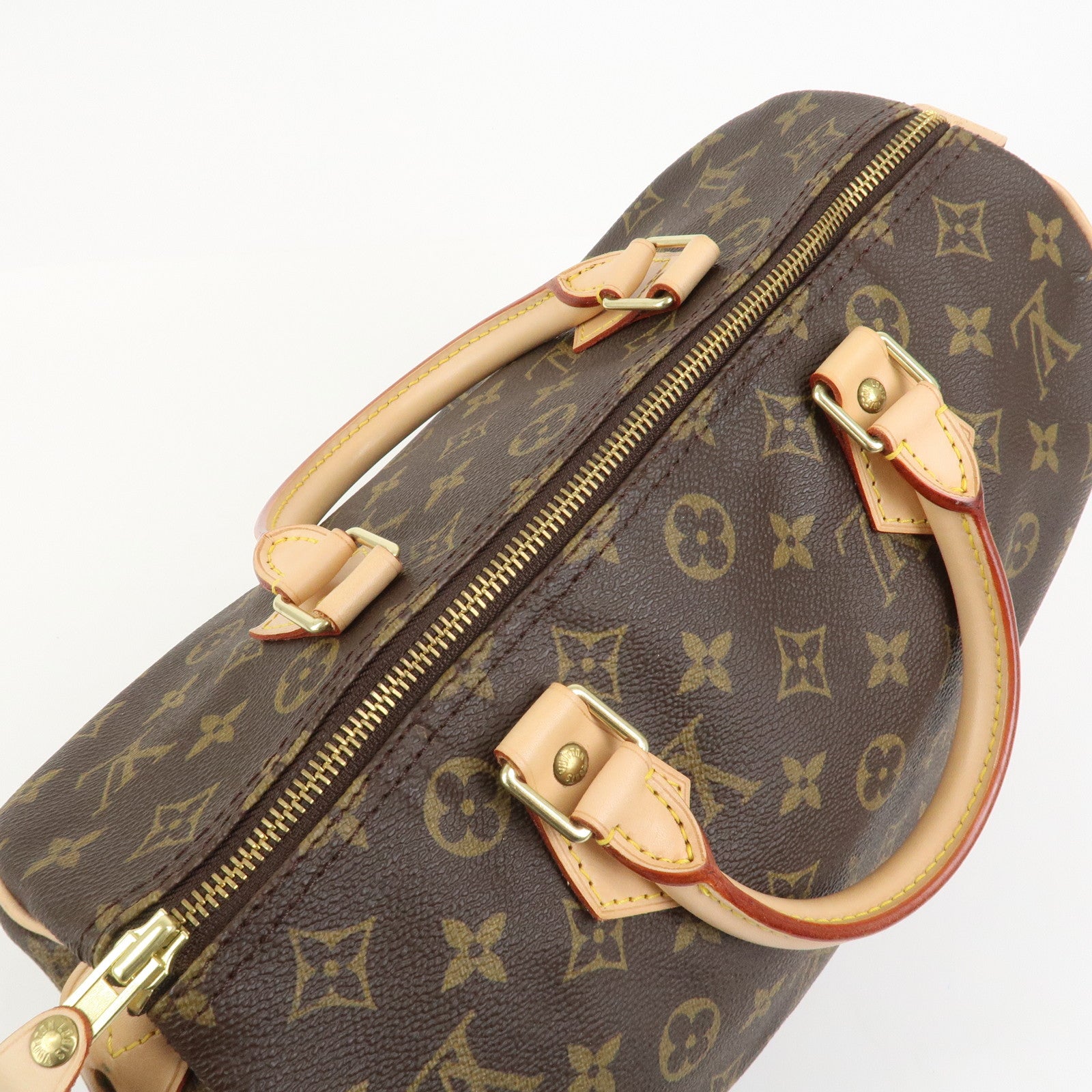 Louis Vuitton Monogram Speedy 30 Boston Bag Hand Bag Brown M41526
