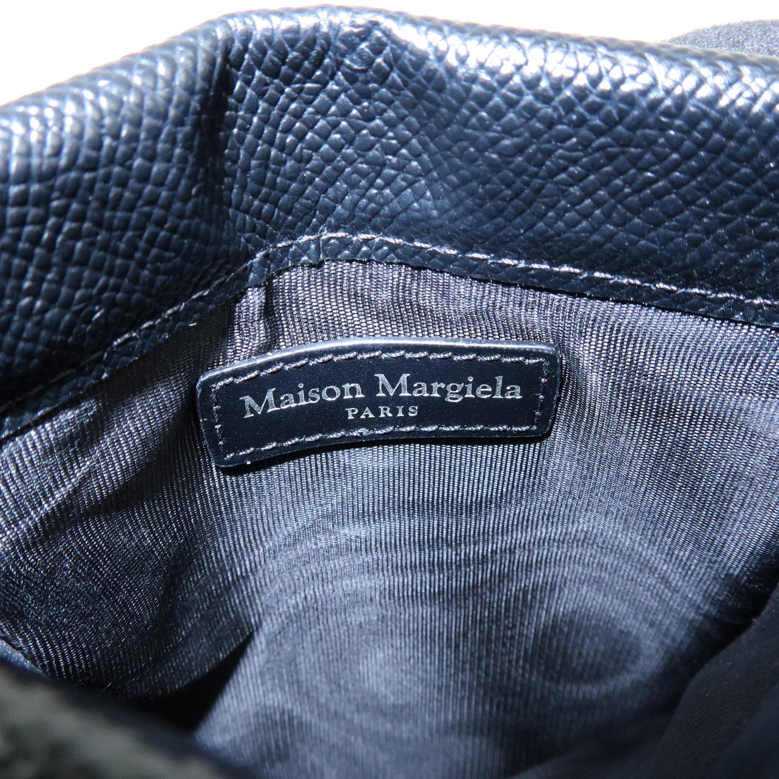 Maison Margiela 11 Four Stitches Calf Leather Shoulder Bag Black