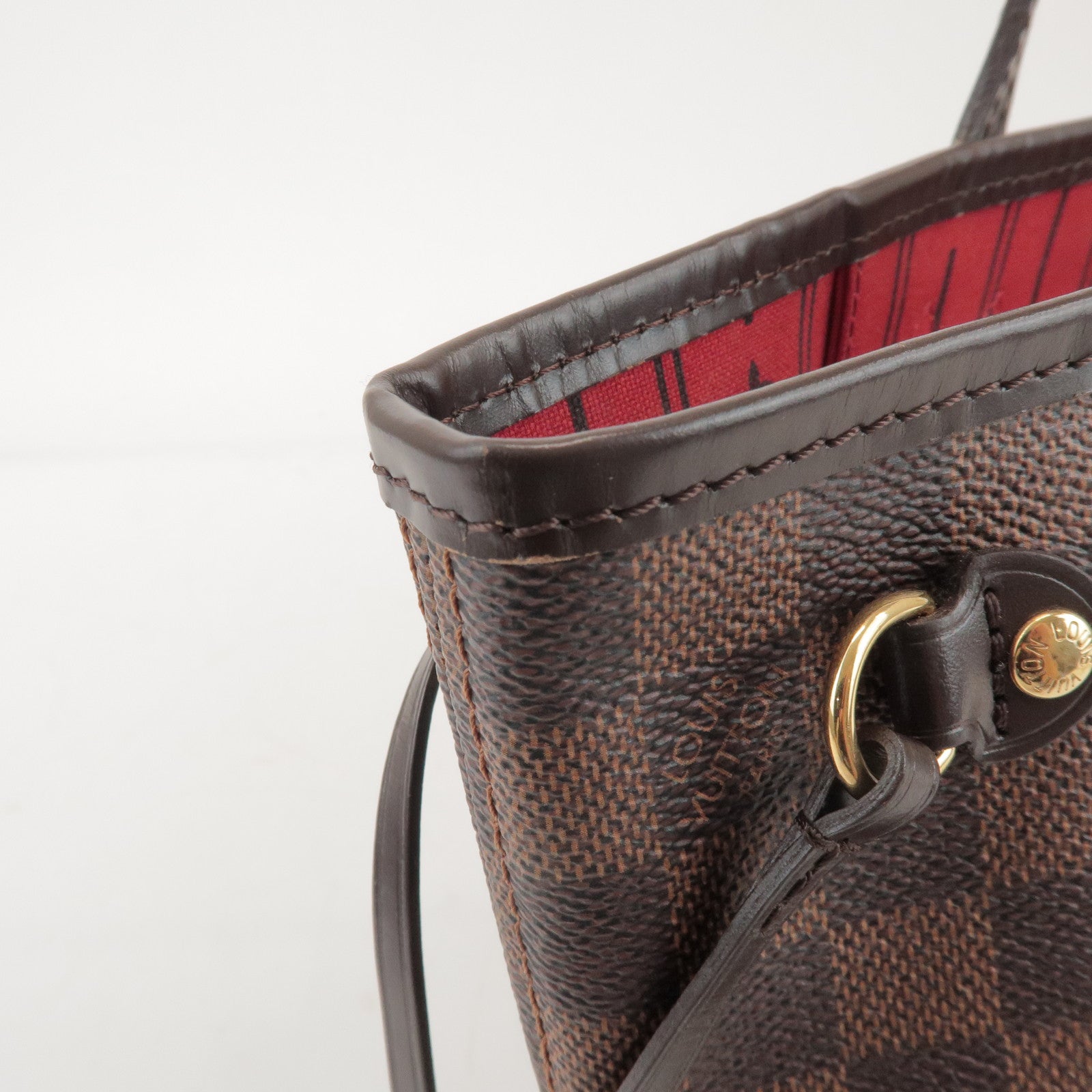 Louis Vuitton Damier Neverfull PM Canvas Tote Bag Brown N41359