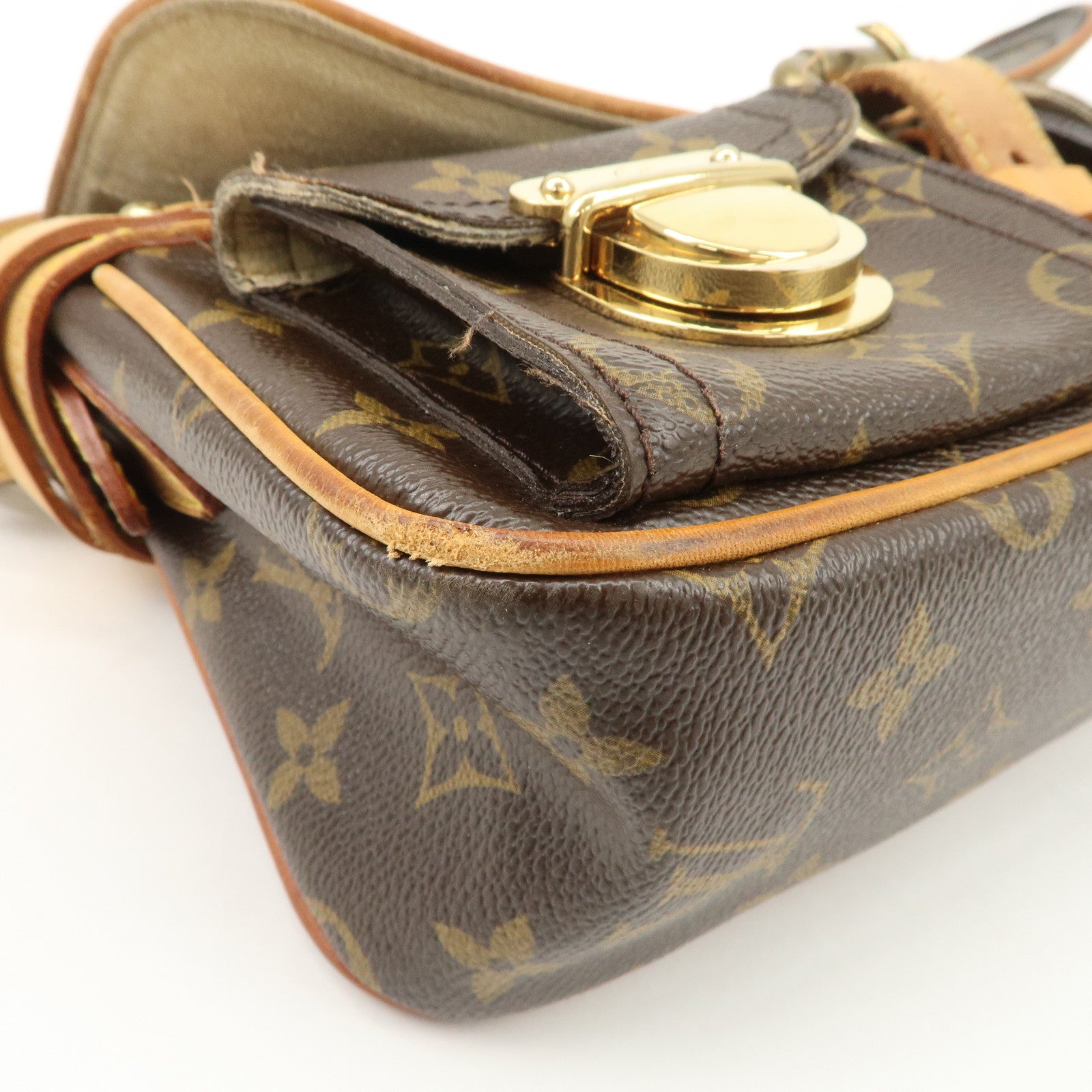 Louis Vuitton Monogram Hudson PM Shoulder Bag Brown M40047
