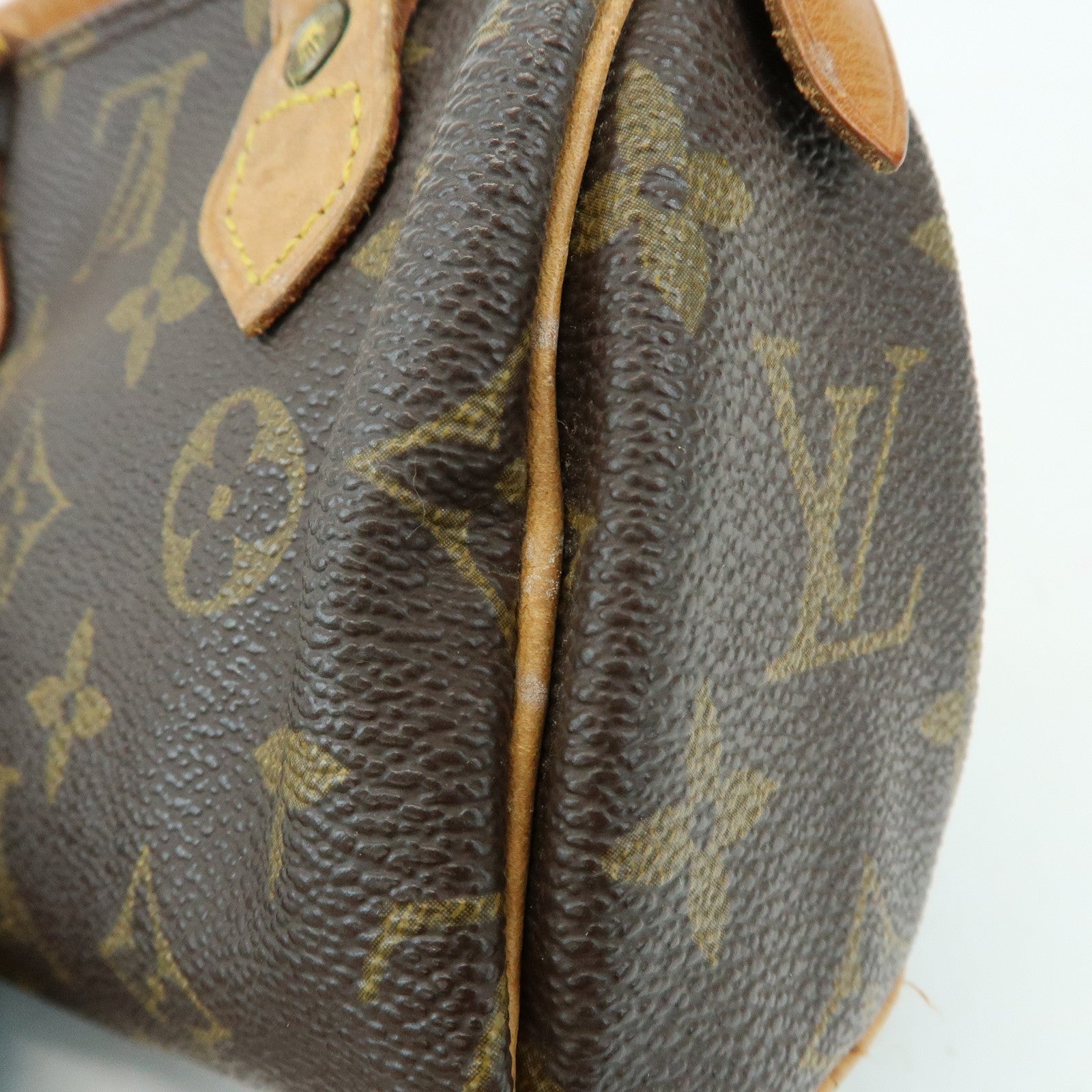 Louis Vuitton Monogram Mini Speedy Hand Shoulder Bag Brown M41534