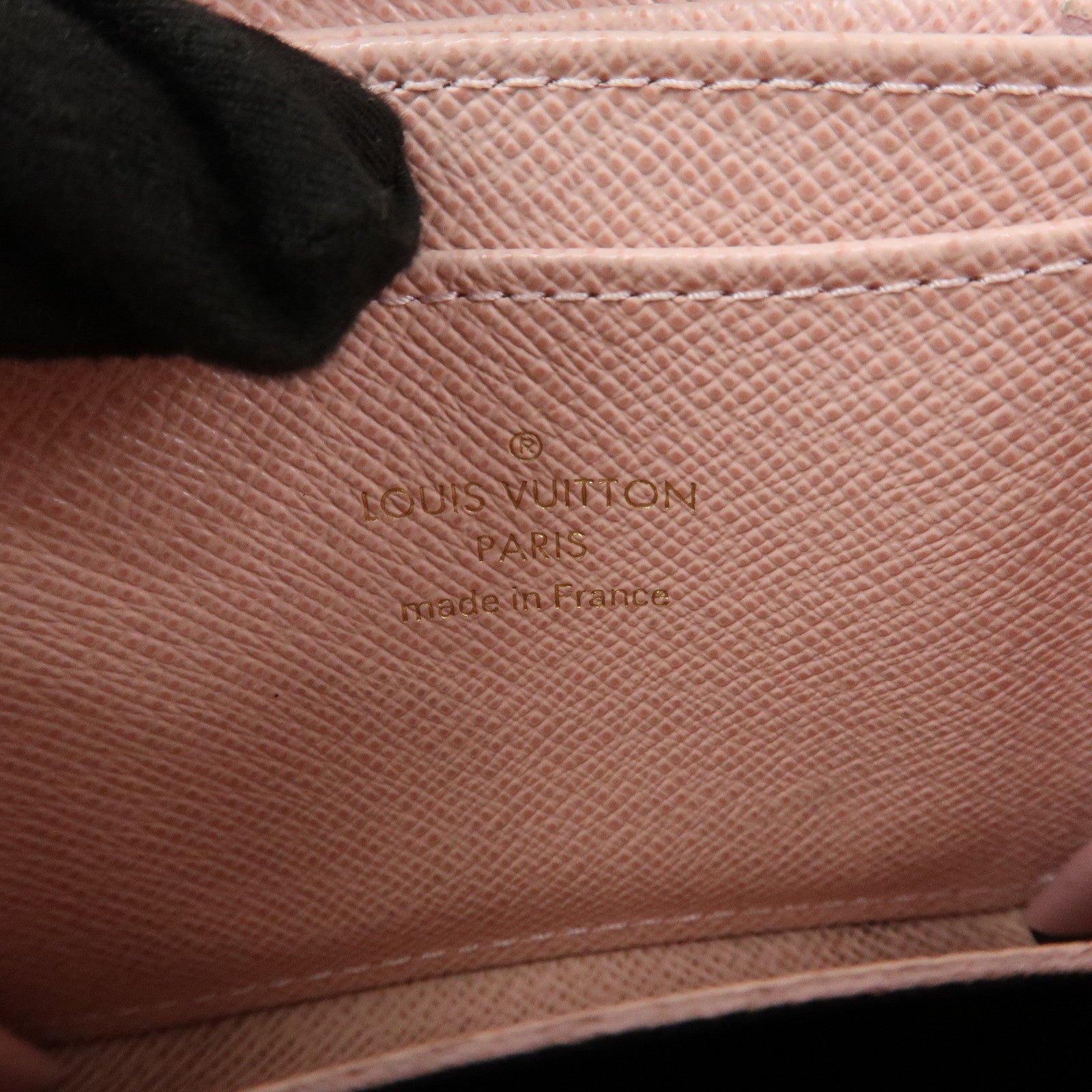 Louis Vuitton Damier Canvas Zippy Round Coin Case Coin Pourse Brown N60213