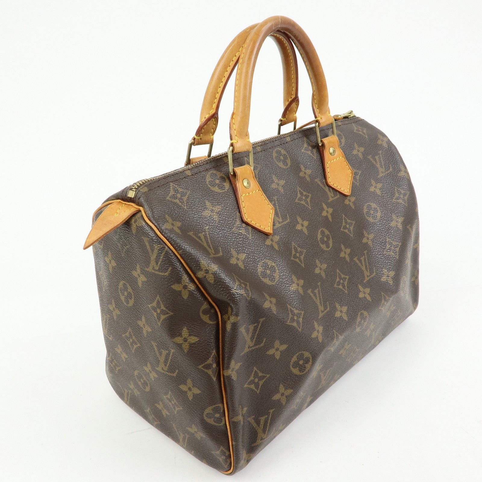 Louis Vuitton Monogram Speedy 30 Boston Bag Hand Bag Brown M41526