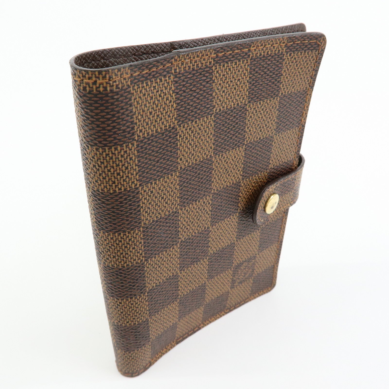 Louis Vuitton Damier Agenda PM Planner Cover Brown R20700