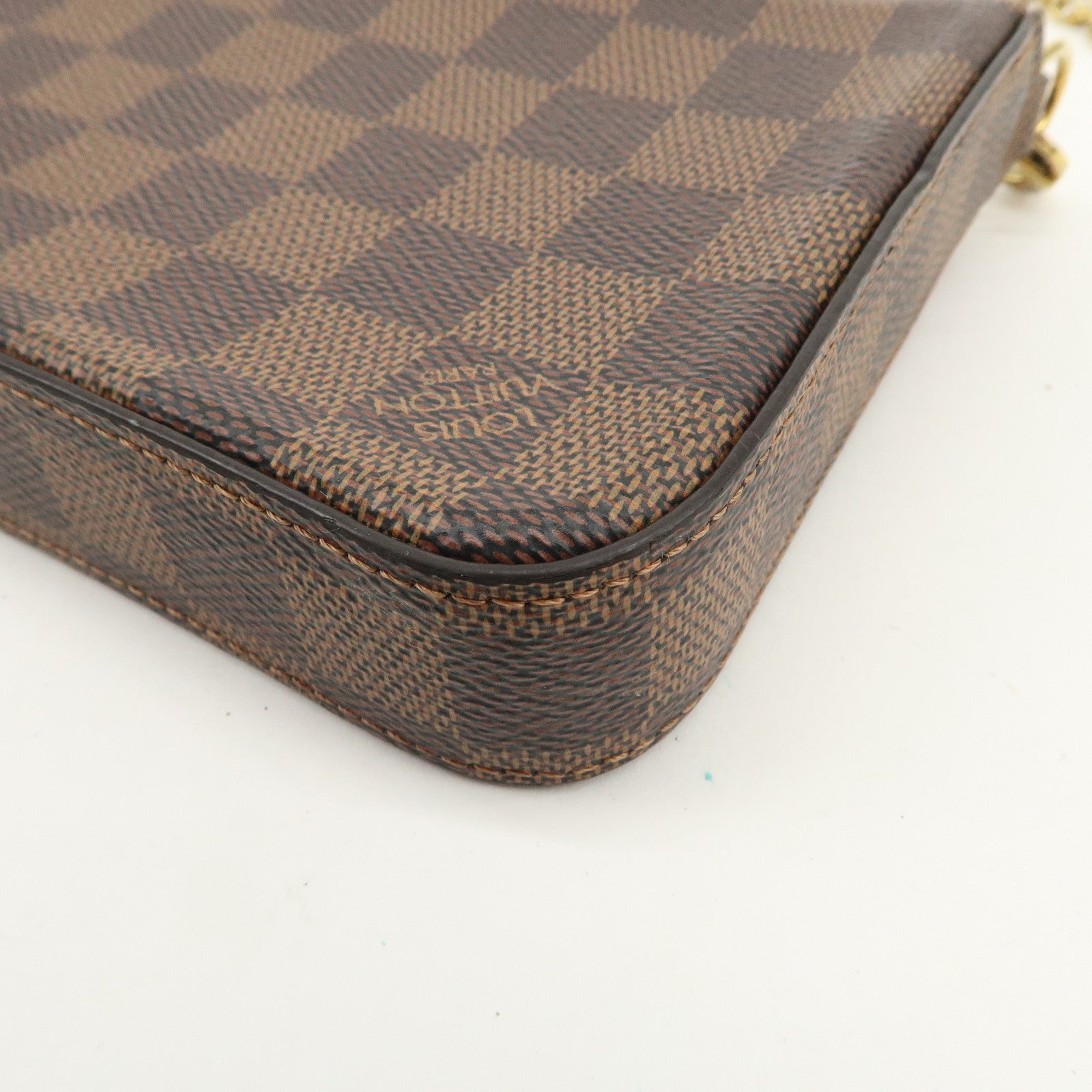 Louis Vuitton Damier Pochette Felicie Shoulder Bag Brown M63032