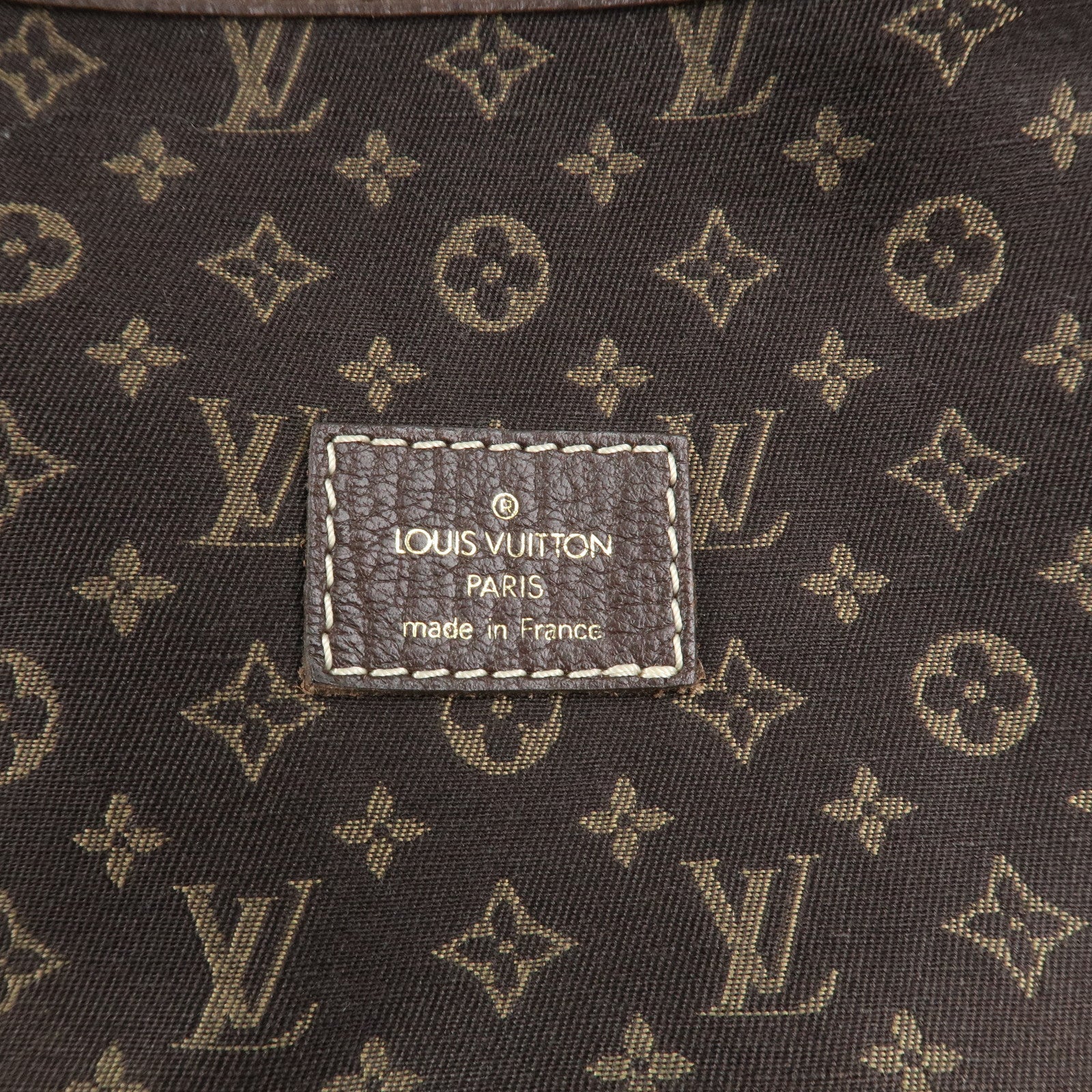 Louis Vuitton Monogram Mini Lin Saumur 30 Ebene Brown M95227 Used