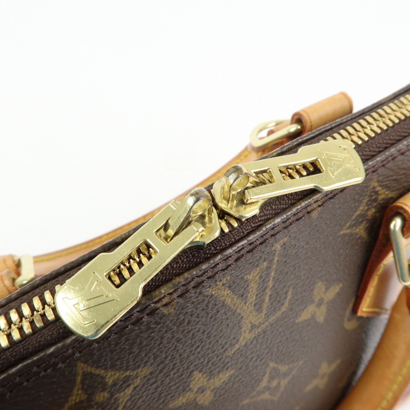 Louis Vuitton Monogram Alma Hand Bag Brown M51130