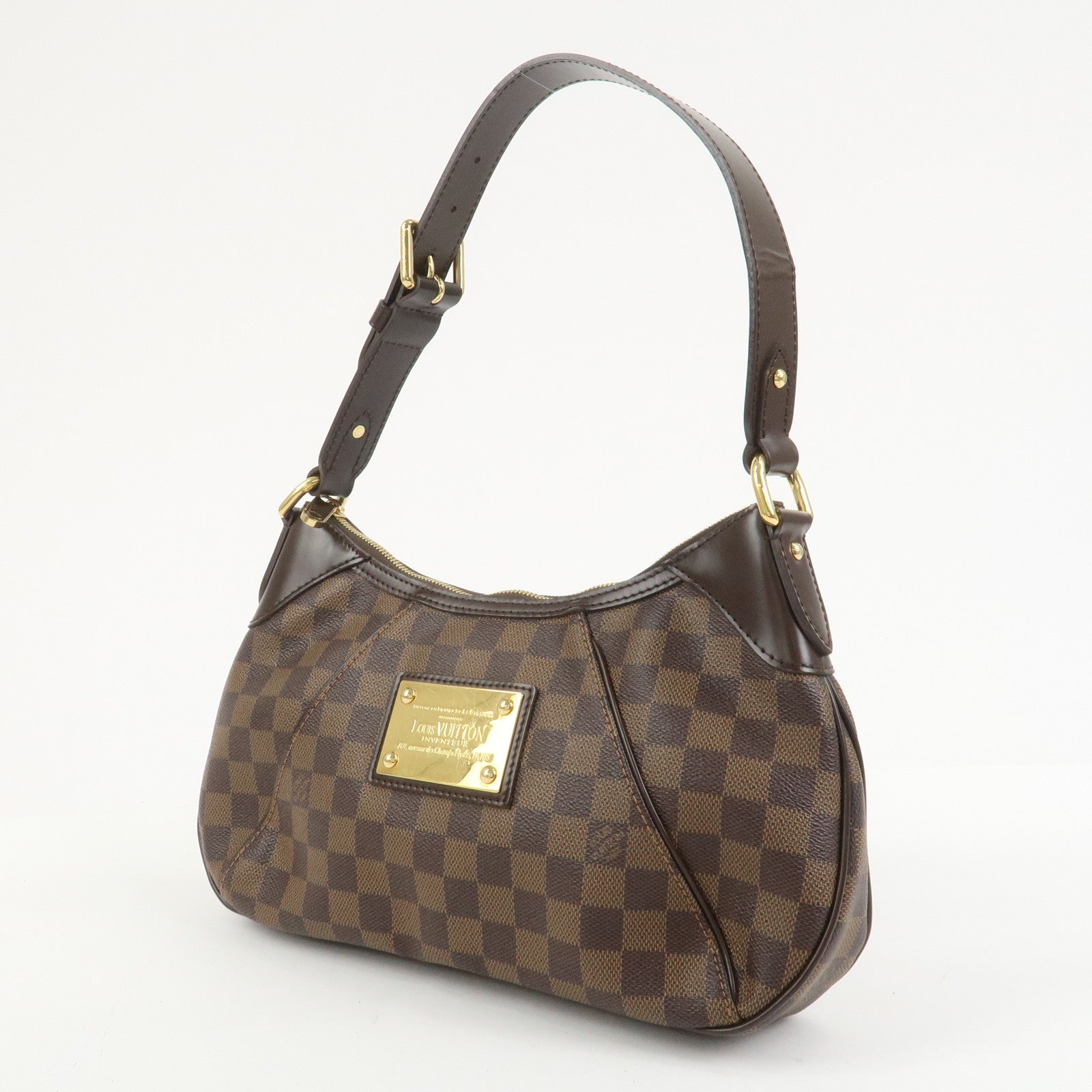 Louis Vuitton Damier Ebene Thames PM Shoulder Bag Hand Bag N48180